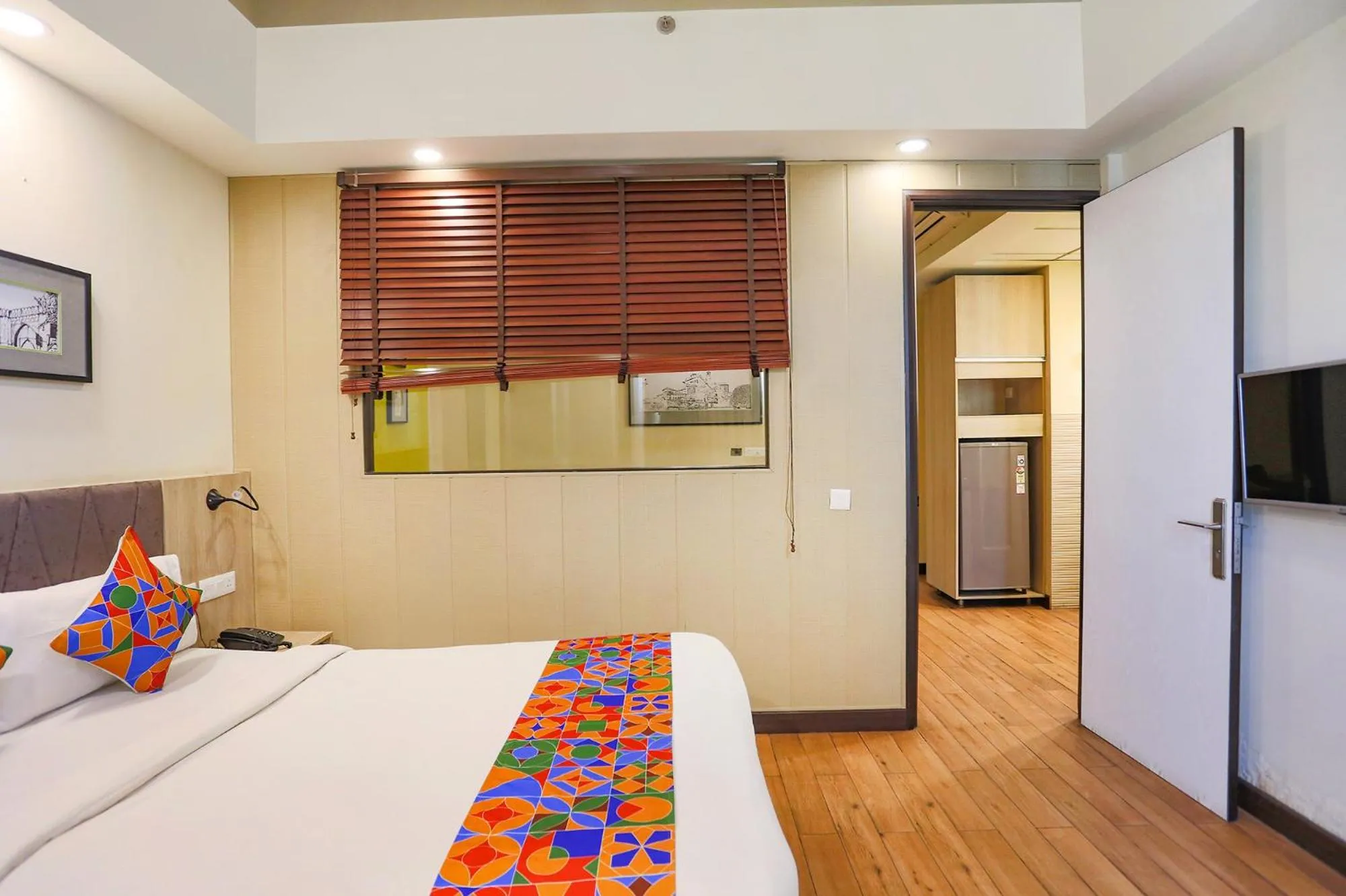 Bed in FabHotel Sapphire 83, Manesar, Gurgaon