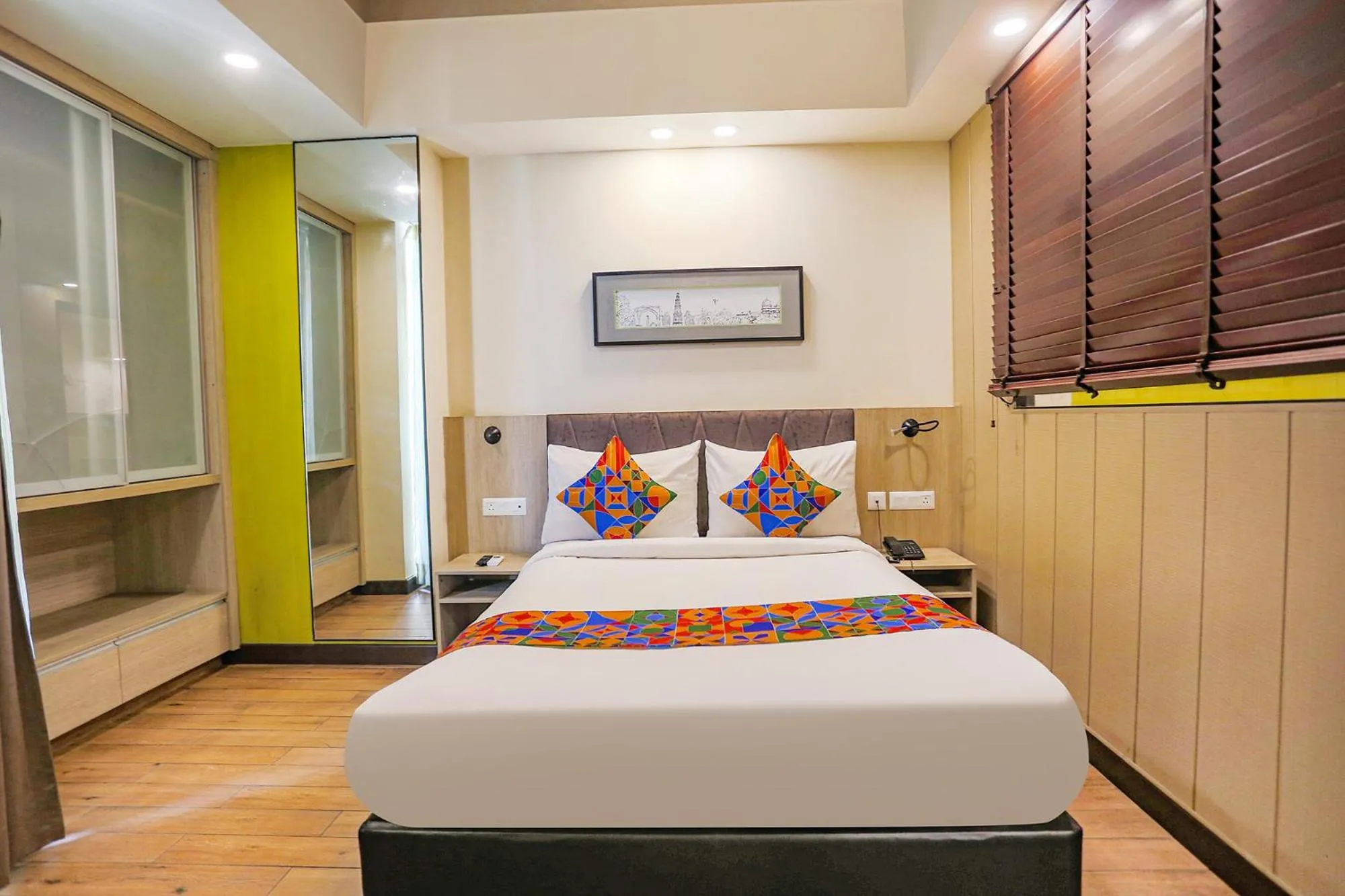 Bed in FabHotel Sapphire 83, Manesar, Gurgaon