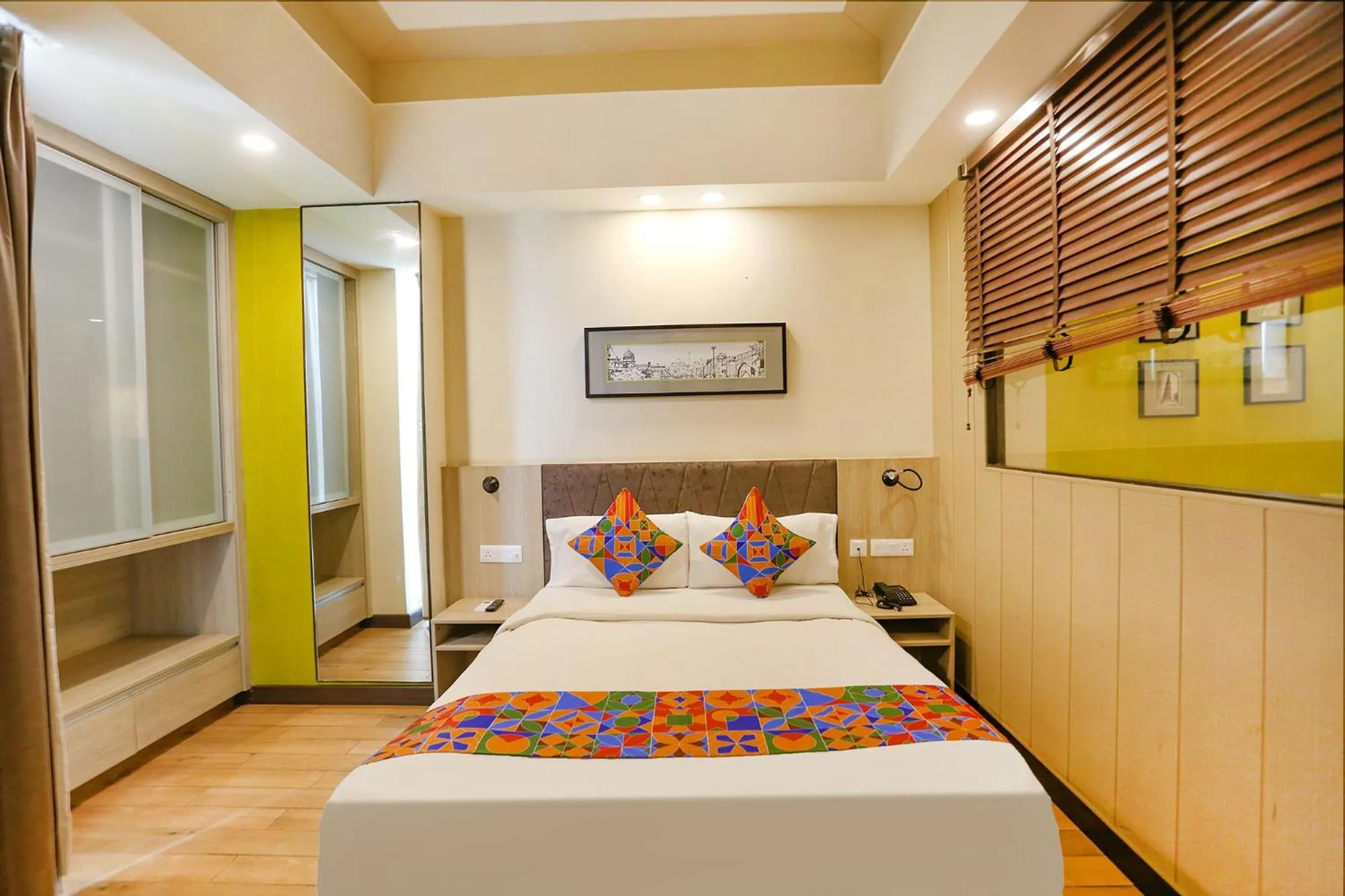 Bed in FabHotel Sapphire 83, Manesar, Gurgaon