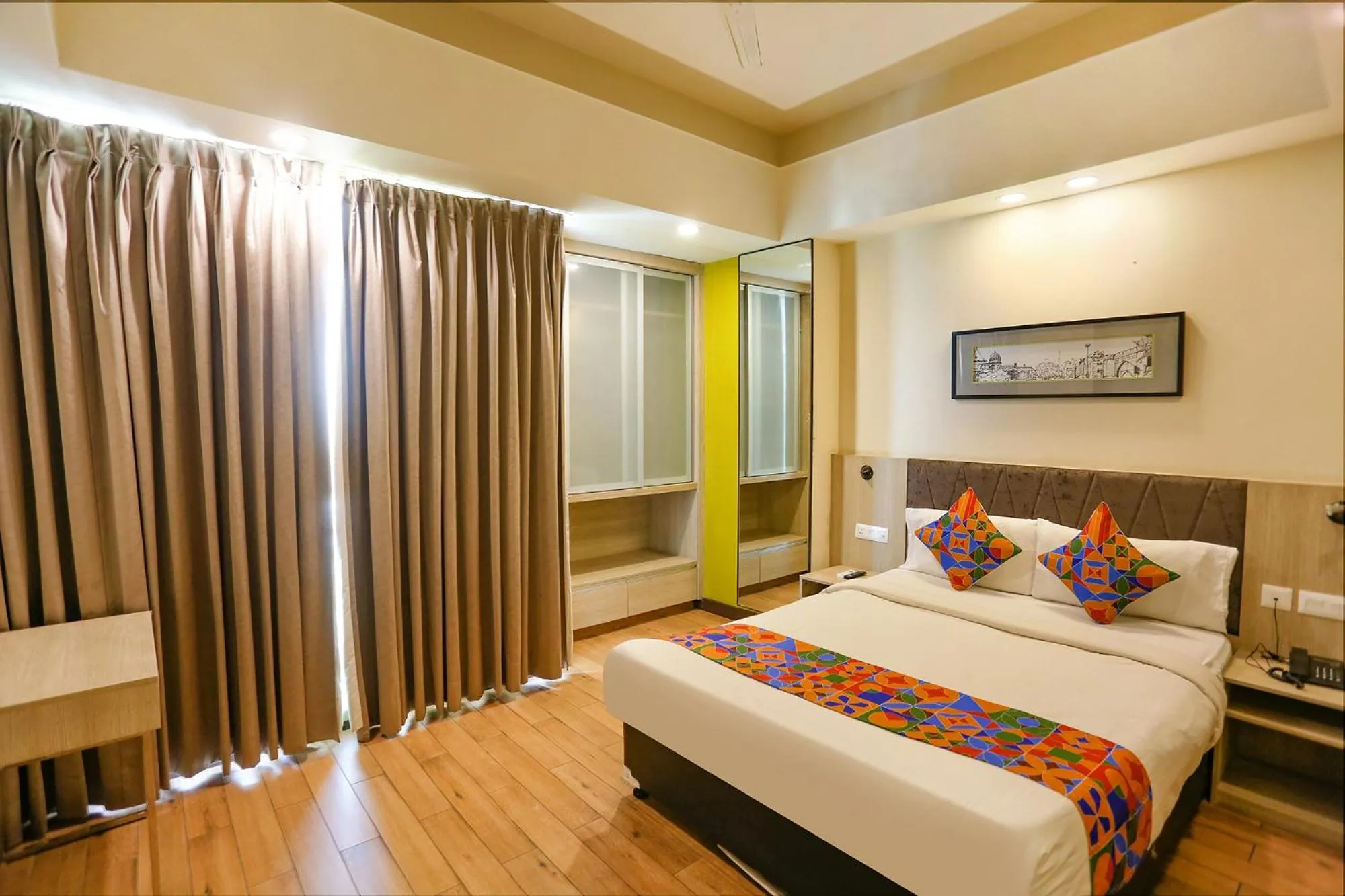 Bed in FabHotel Sapphire 83, Manesar, Gurgaon