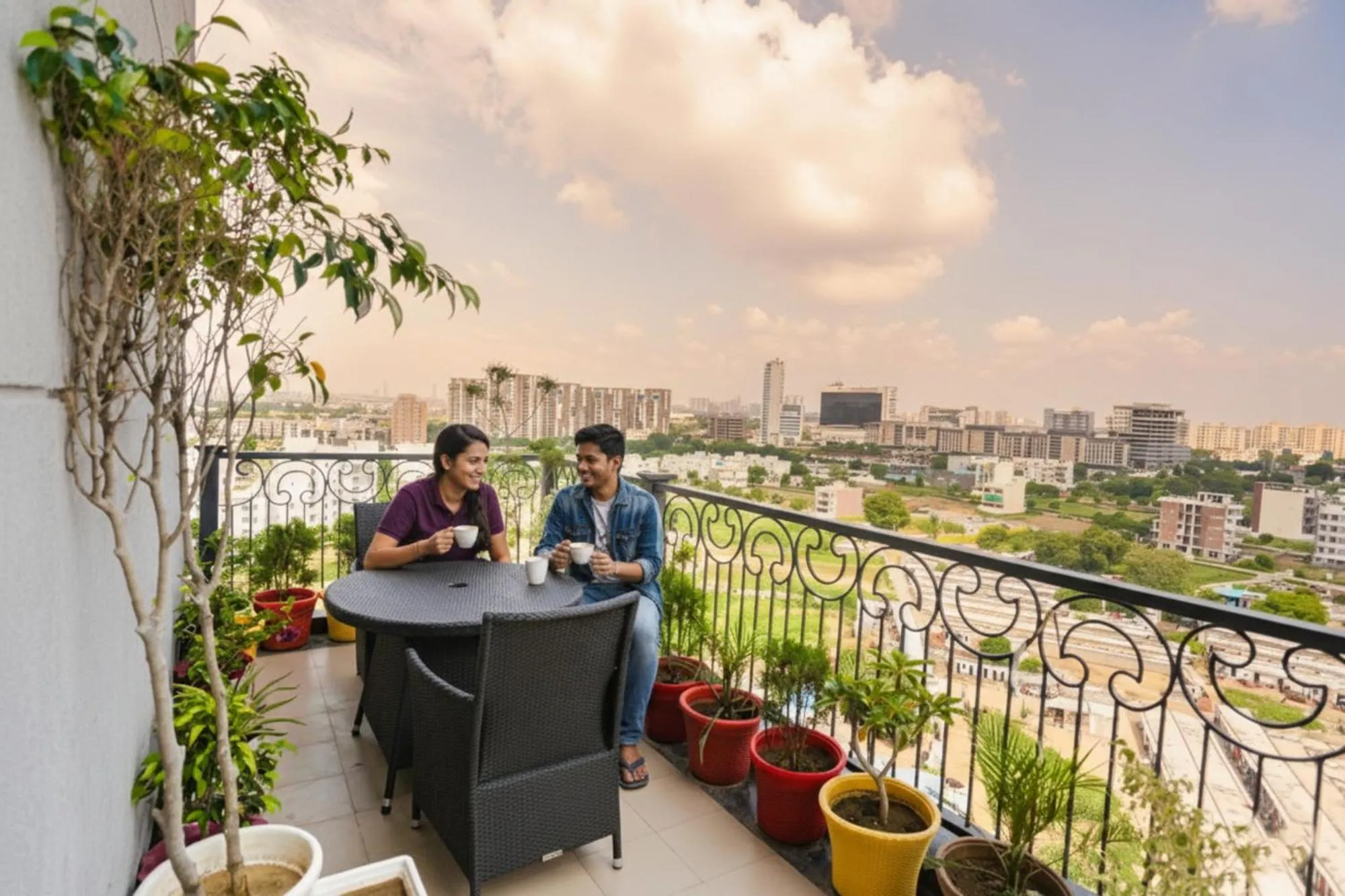 Balcony/Terrace in FabHotel Sapphire 83, Manesar, Gurgaon