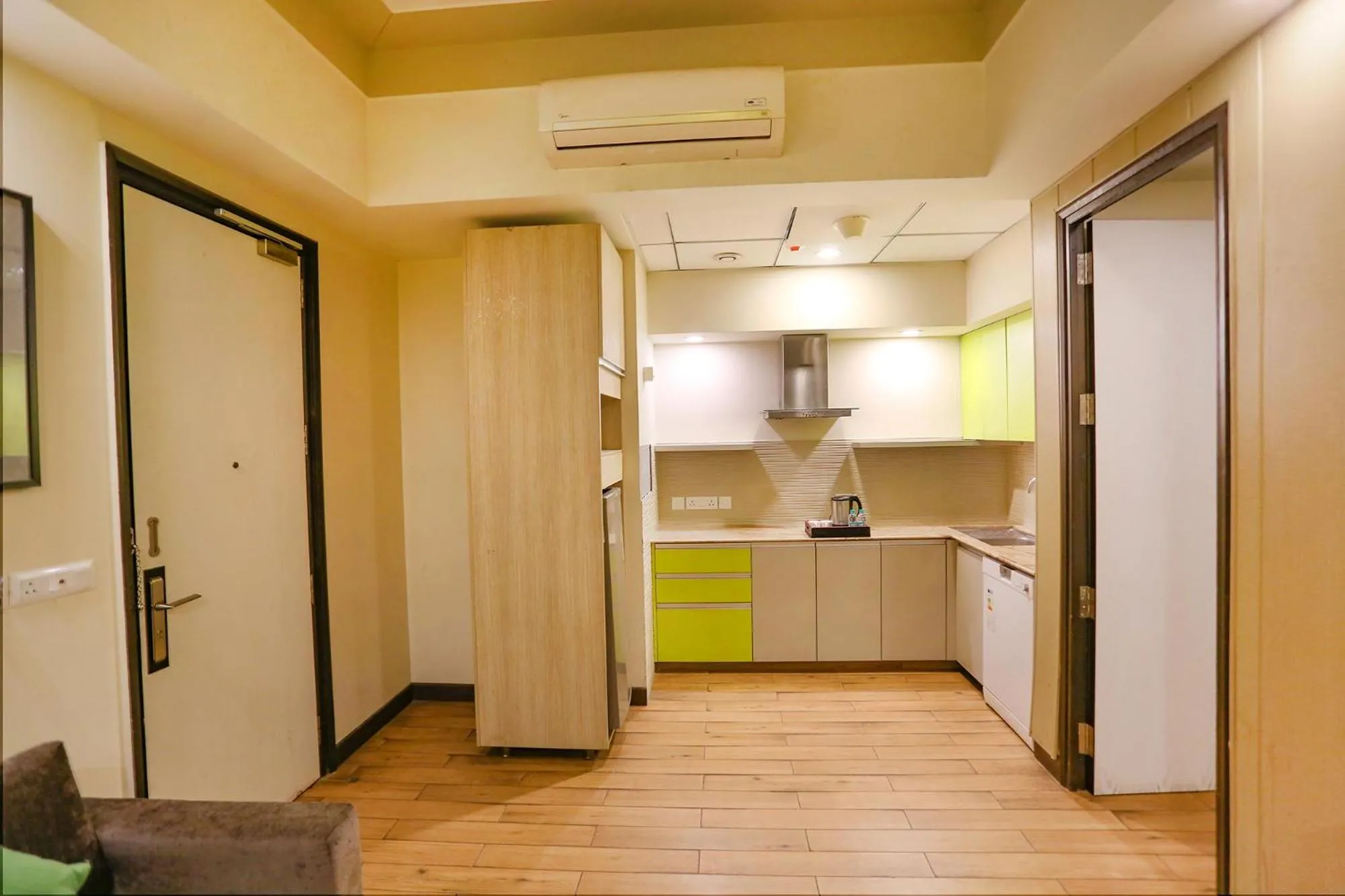 Kitchen or kitchenette in FabHotel Sapphire 83, Manesar, Gurgaon
