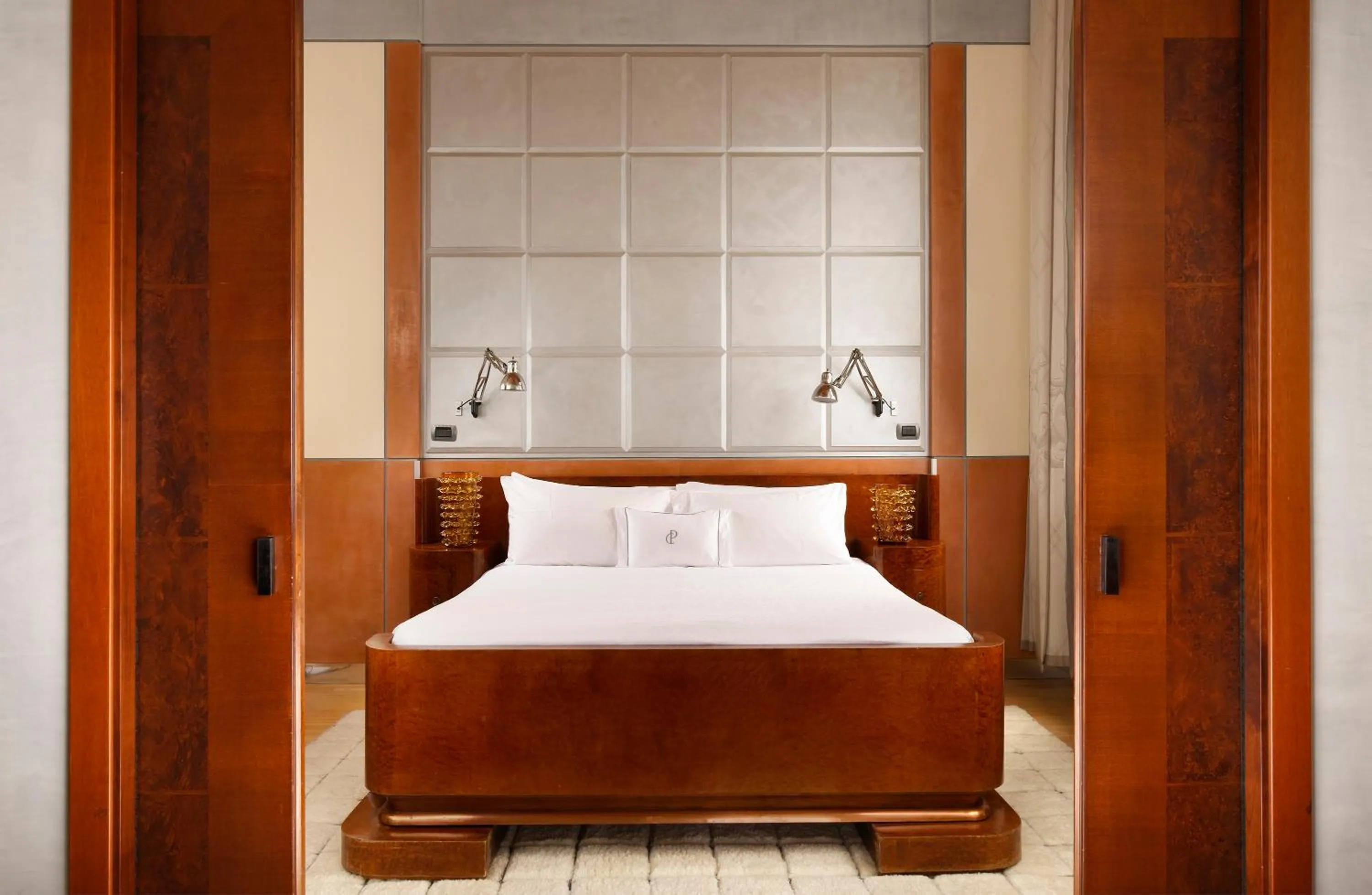 Decorative detail, Bed in Ca' Pisani Hotel