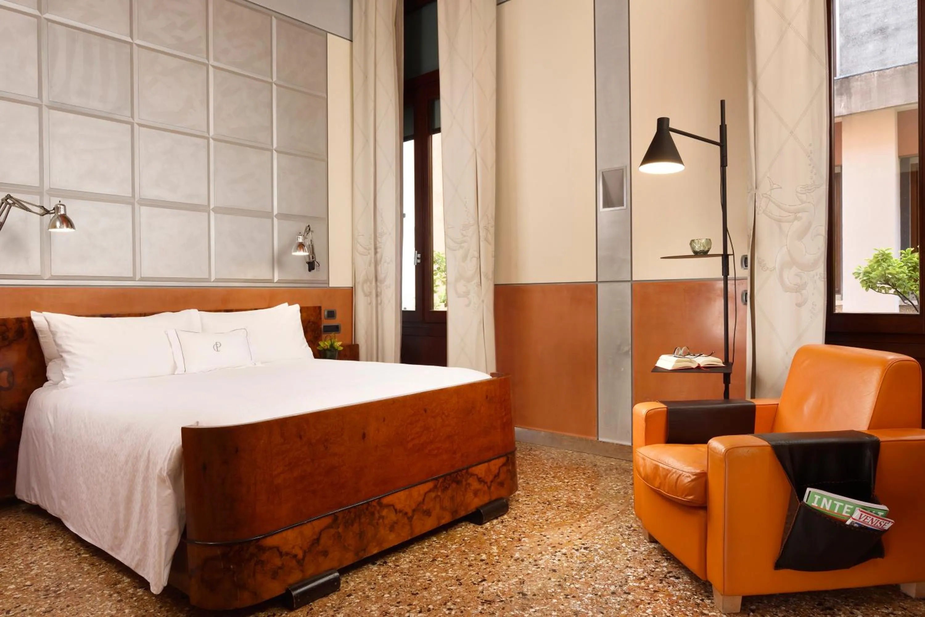 Decorative detail, Bed in Ca' Pisani Hotel