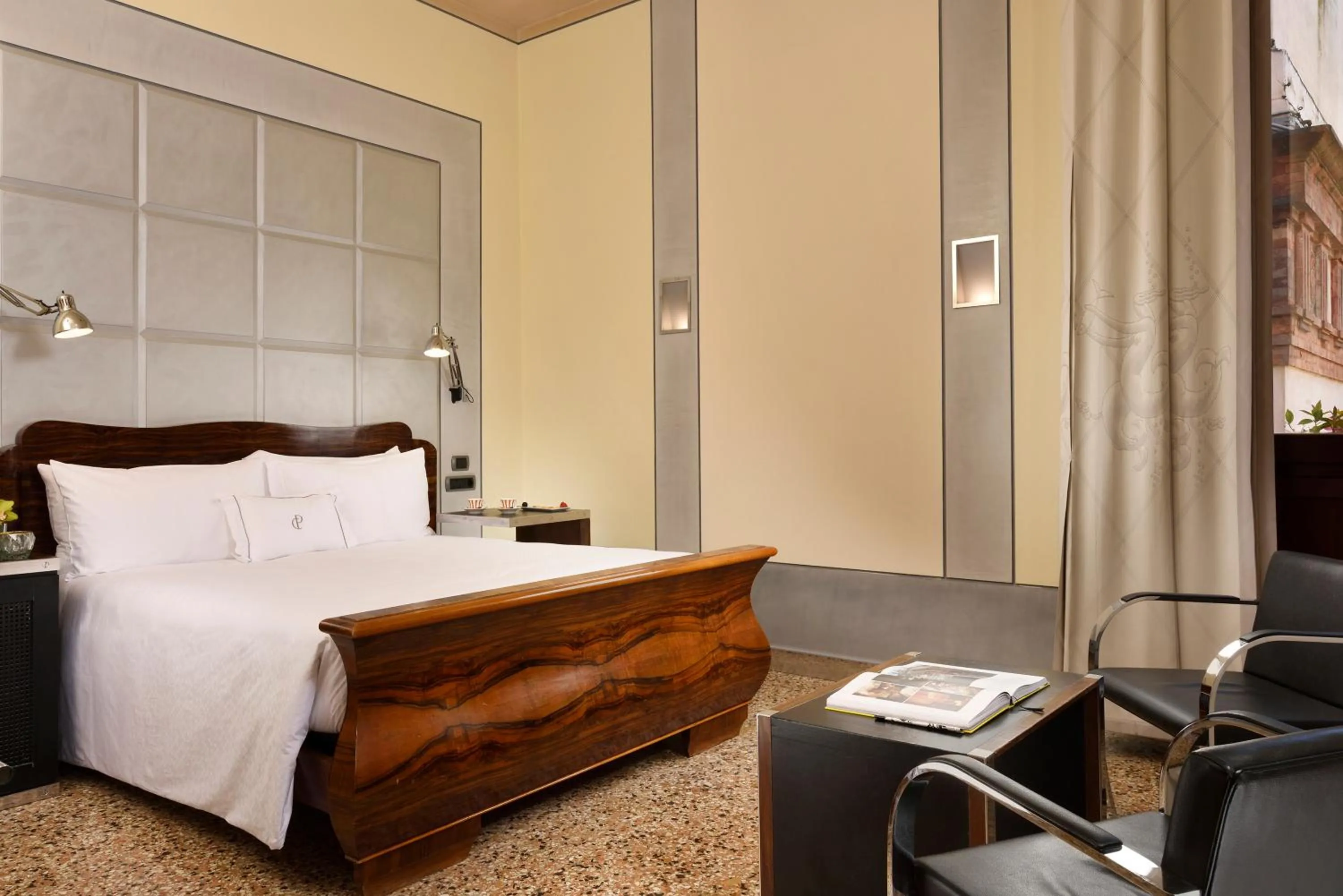 Decorative detail, Bed in Ca' Pisani Hotel