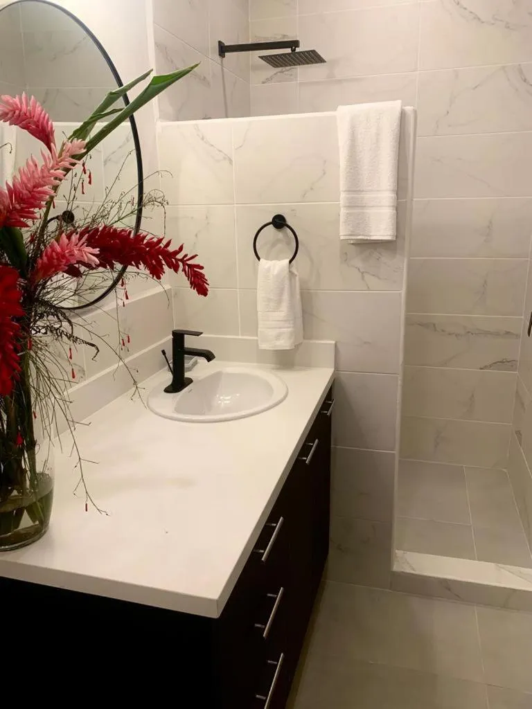 Bathroom in The Backyard Beach House