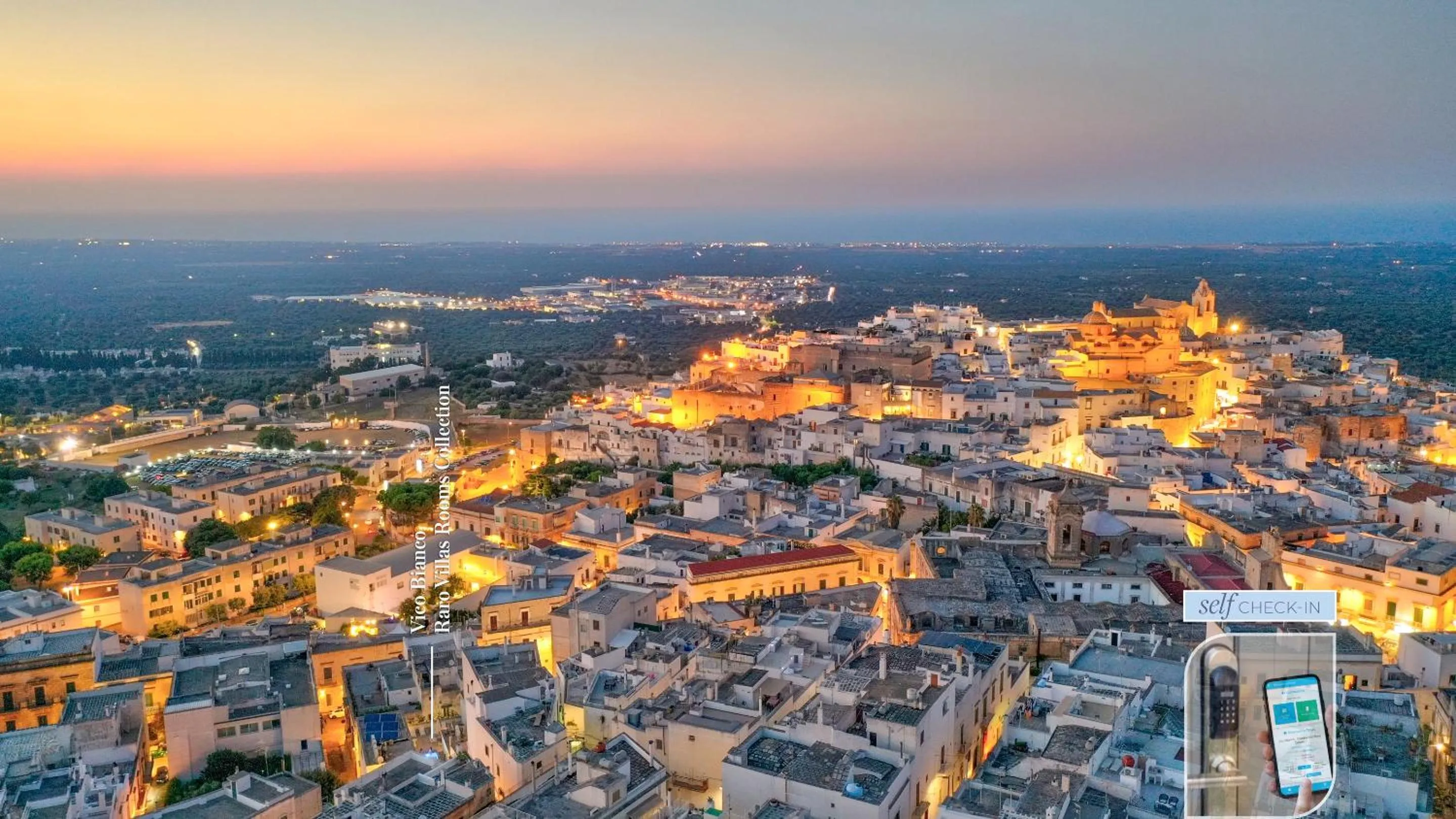 Bird's eye view in Vico Bianco Raro Smart Rooms Collection