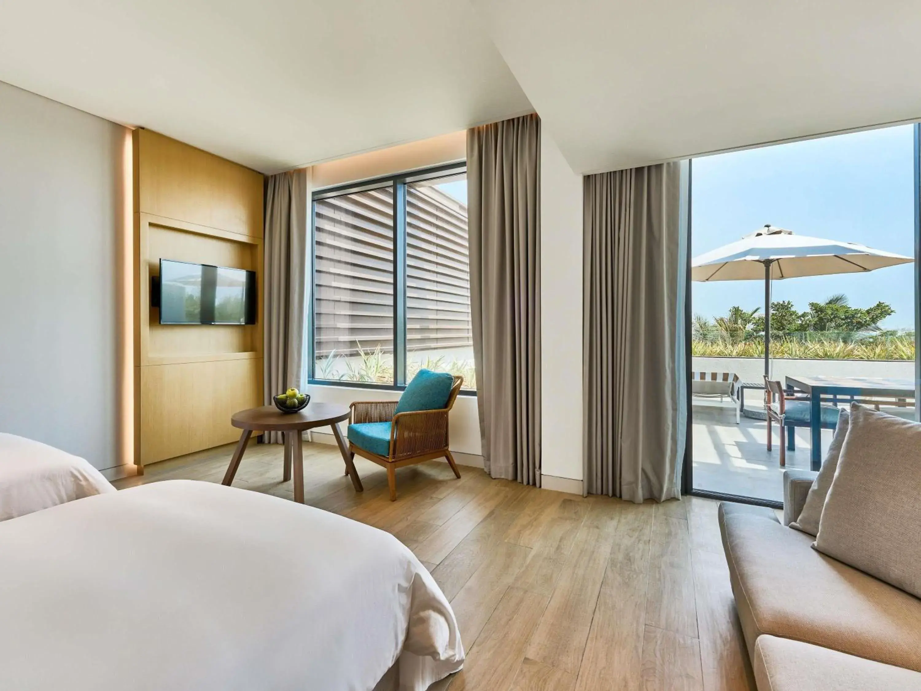 Bedroom in Mövenpick Resort Al Marjan Island Bedroom in Mövenpick Resort Al Marjan Island