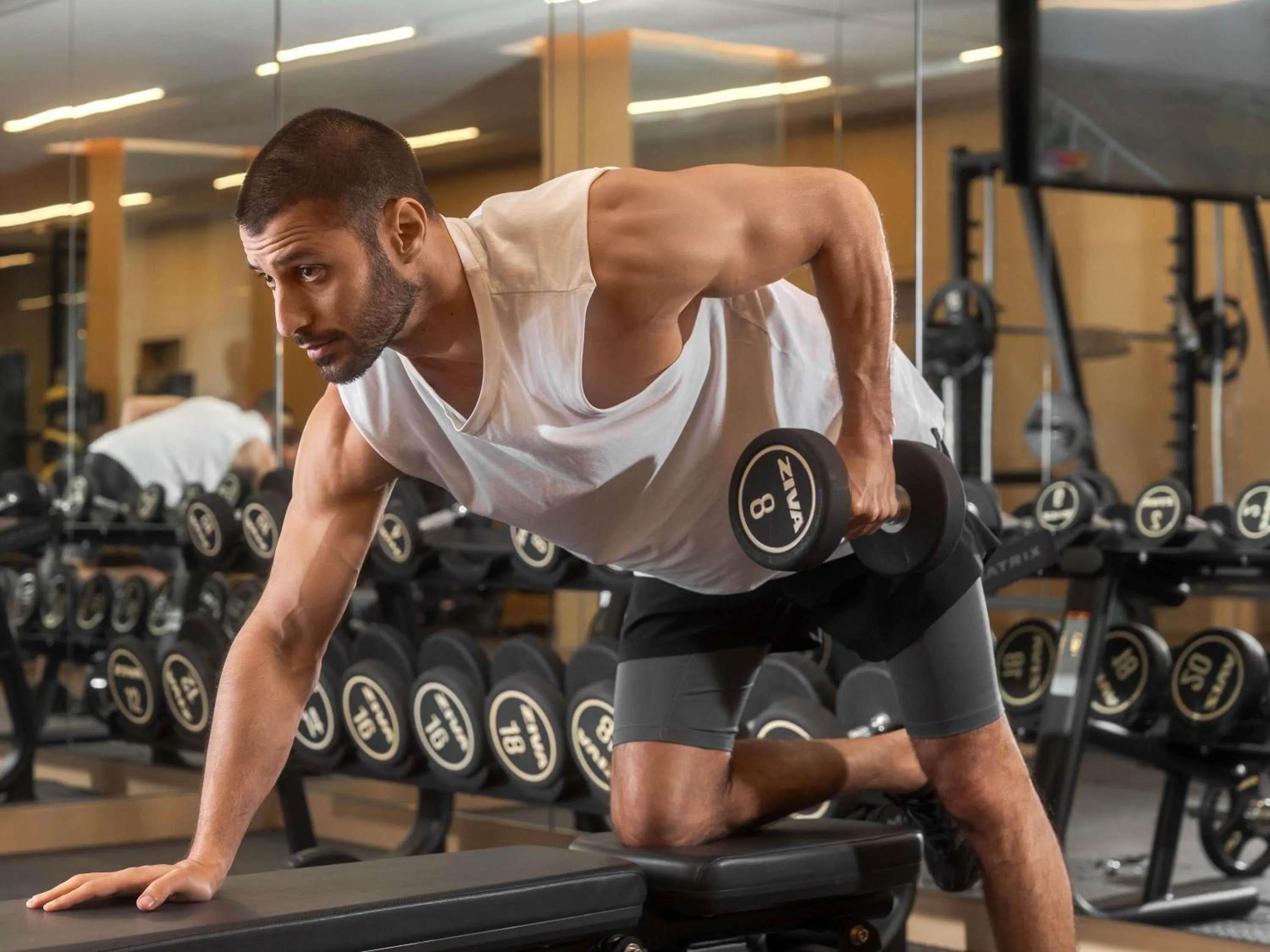 Fitness centre/facilities in Mövenpick Resort Al Marjan Island