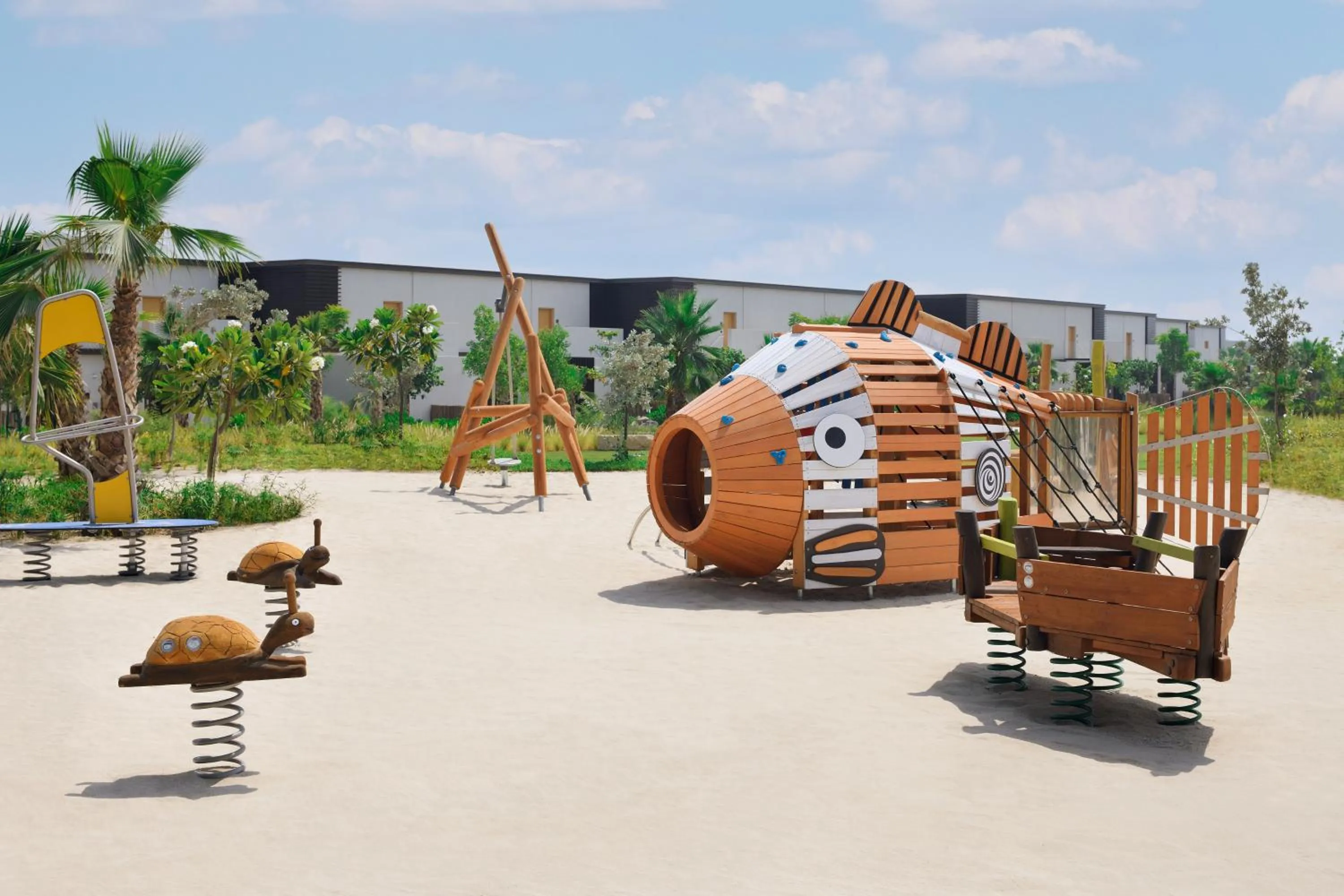 Children play ground in Mövenpick Resort Al Marjan Island