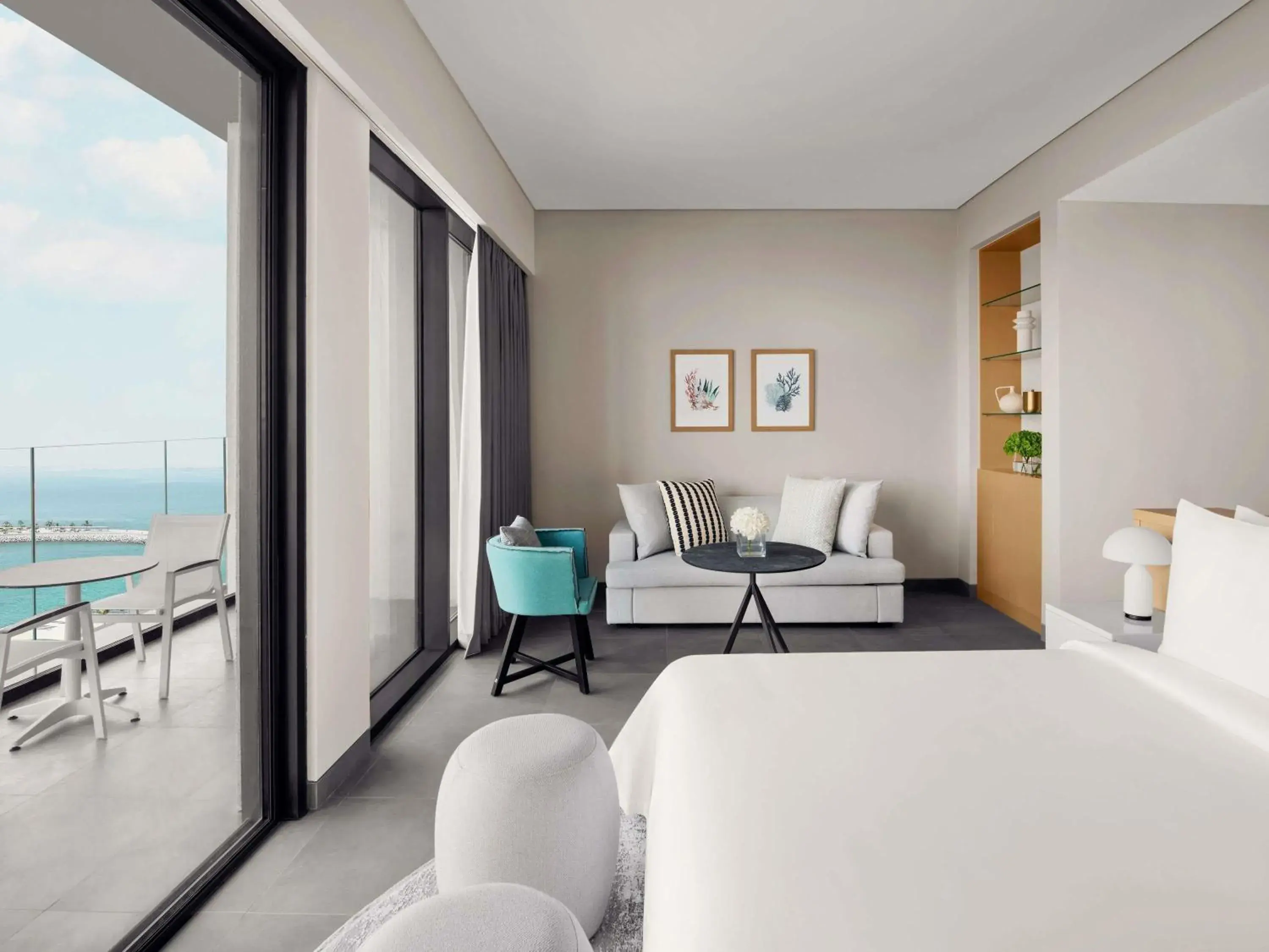 Bedroom, Bed in Mövenpick Resort Al Marjan Island Bedroom, Bed in Mövenpick Resort Al Marjan Island