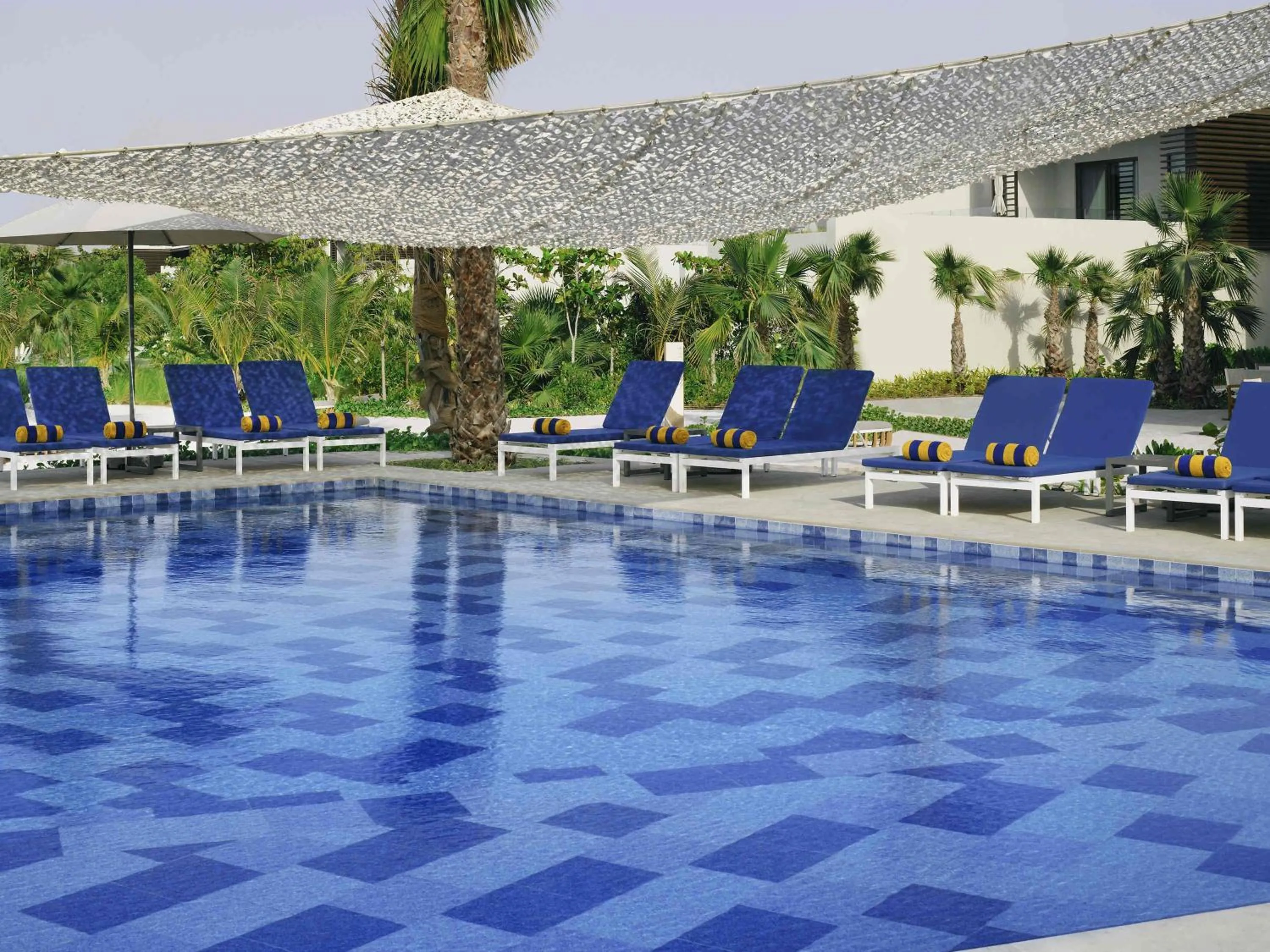 Pool view in Mövenpick Resort Al Marjan Island
