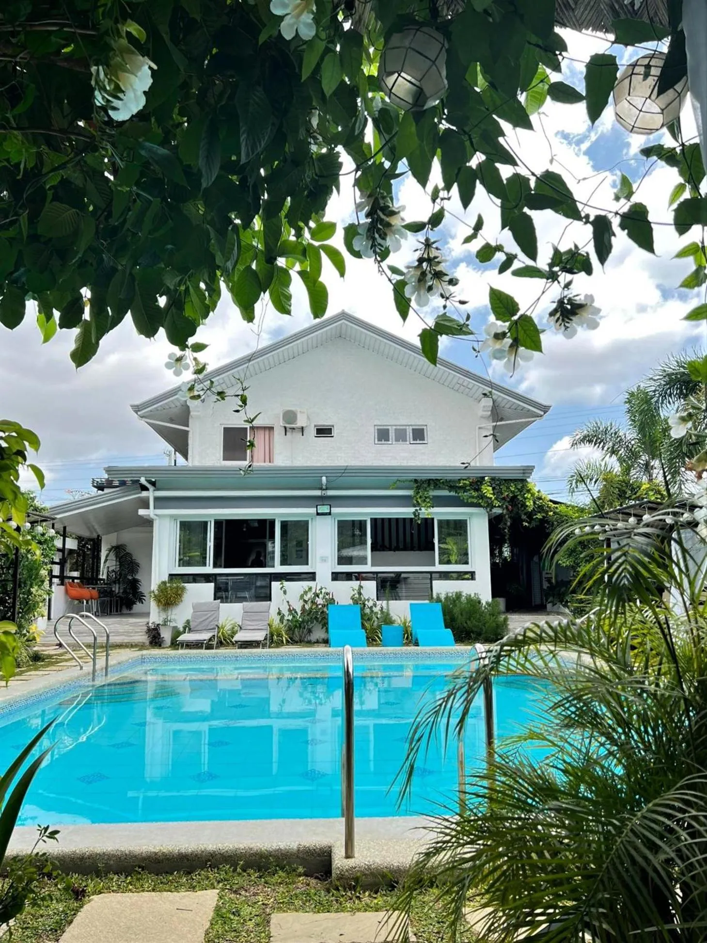 Pool view in Casa Cecilia Hotel