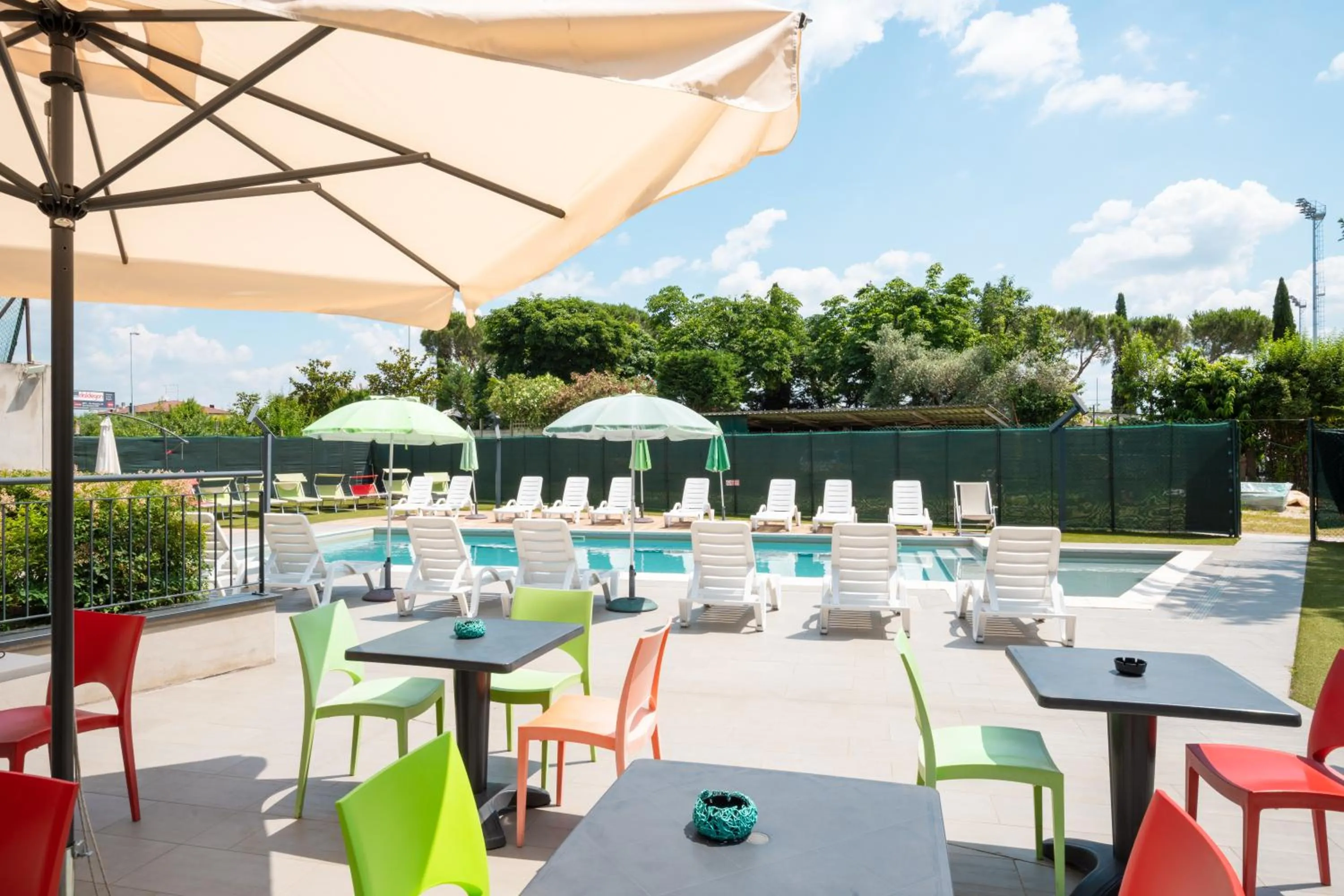 Pool view in Hotel Stadio