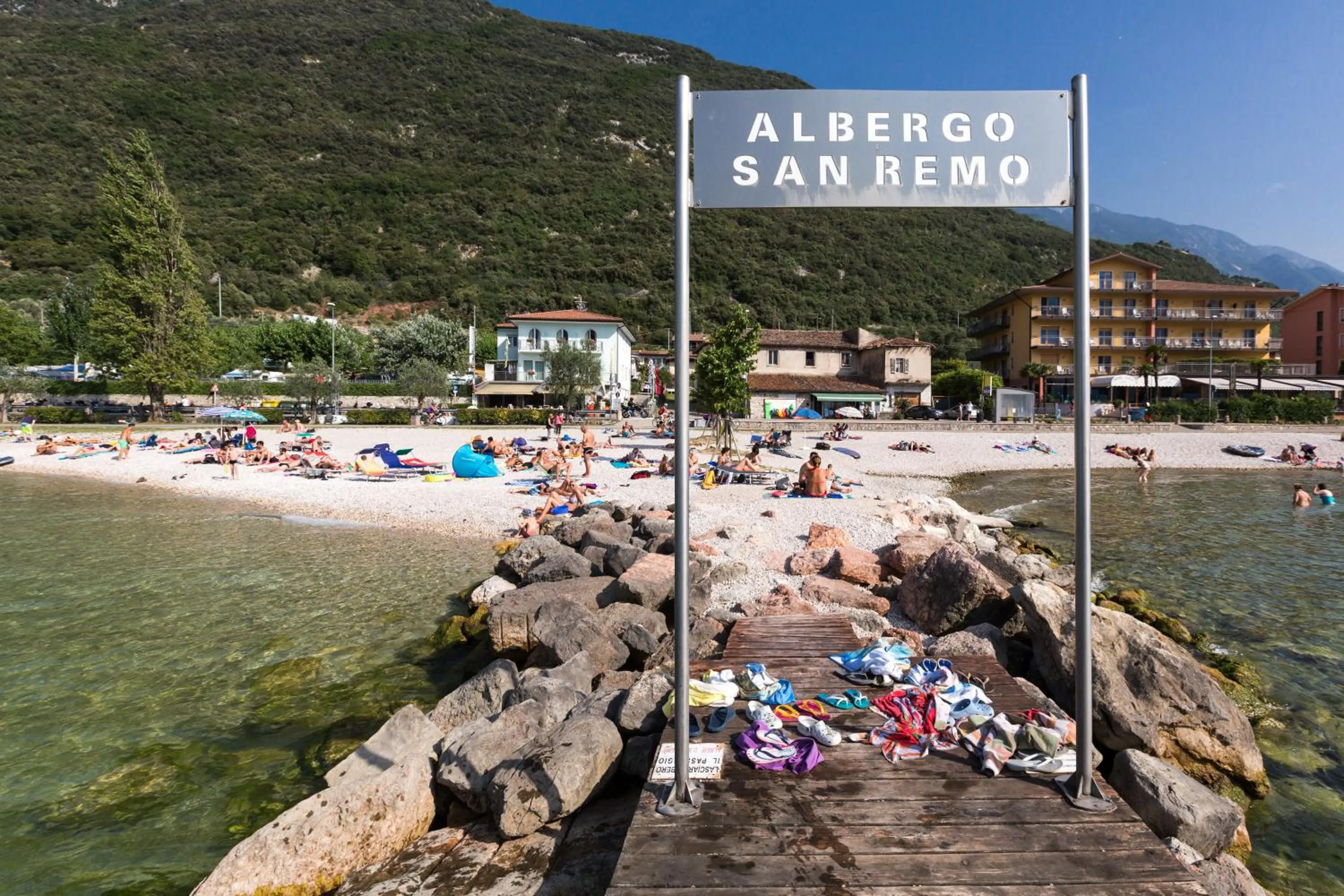 Beach in Albergo San Remo