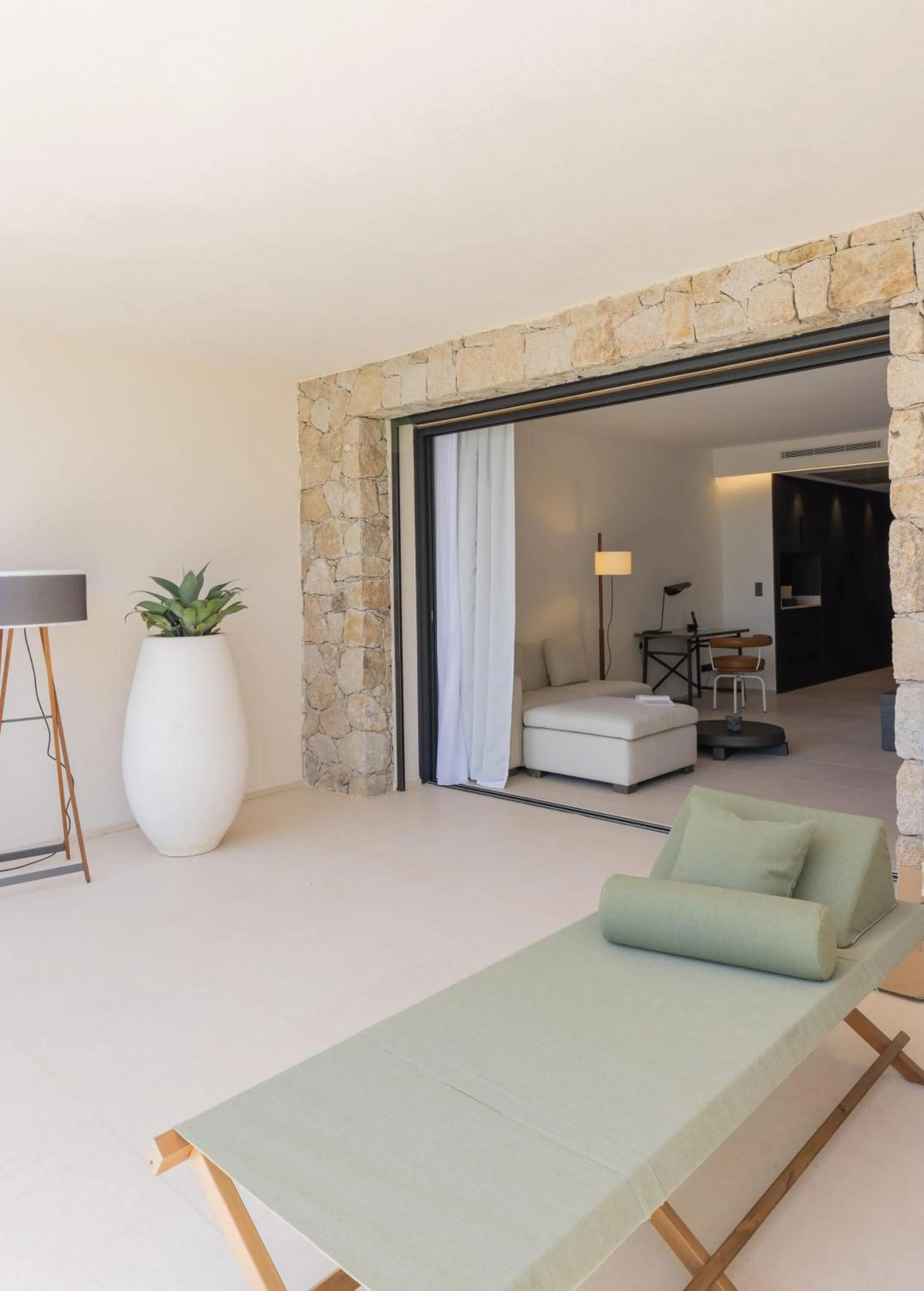 Patio, Bed in Casa Paradisu