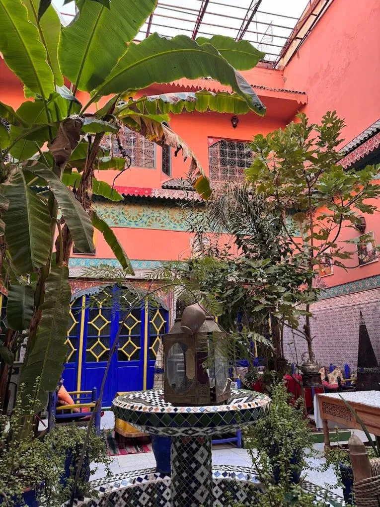 Patio in Riad Carole - Perfect for Families & Groups