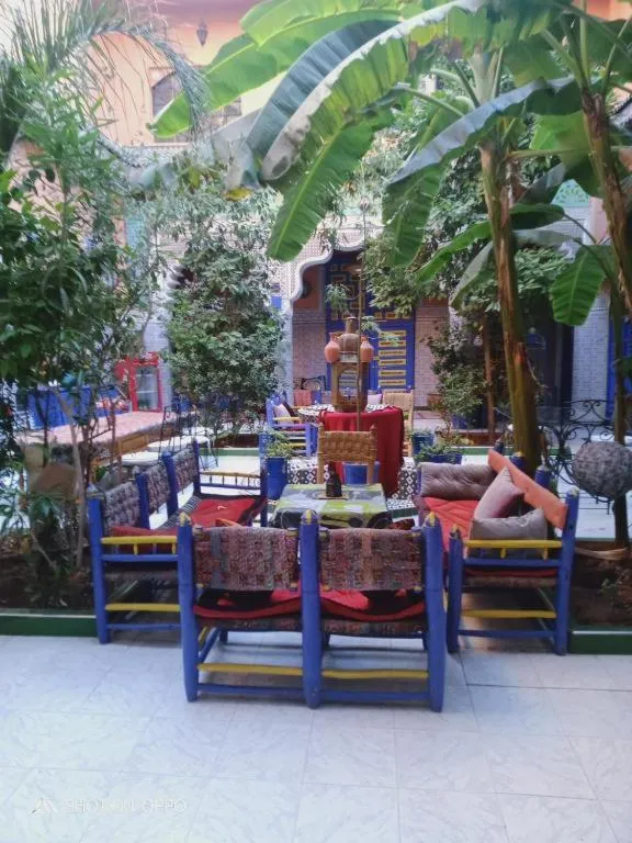 Patio in Riad Carole - Perfect for Families & Groups