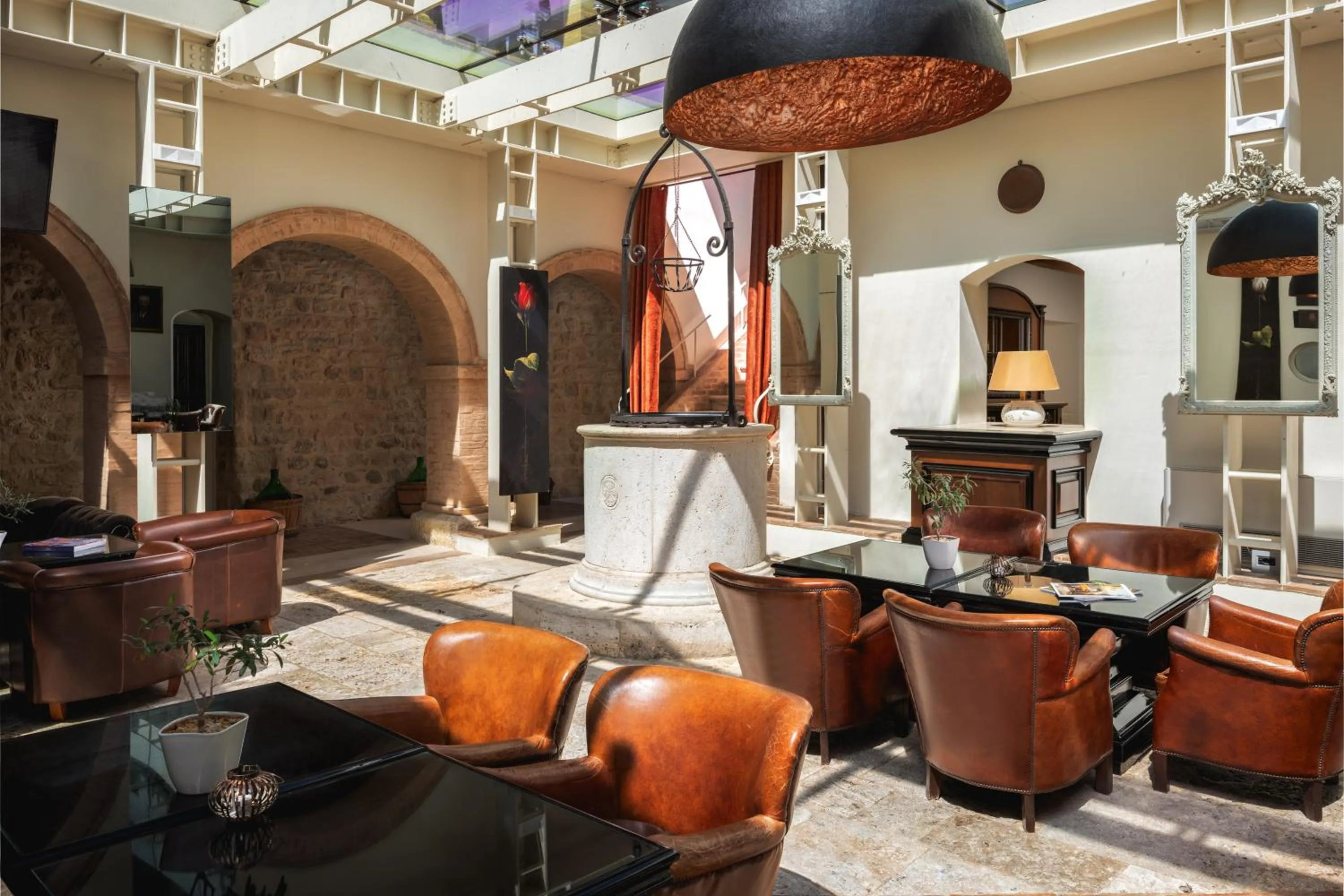 Lobby or reception in Castello di Velona Resort, Thermal SPA & Winery