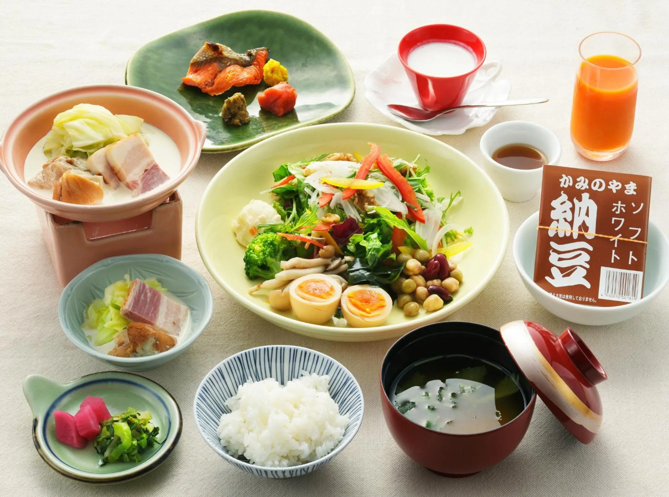 Asian breakfast in Hayamakan