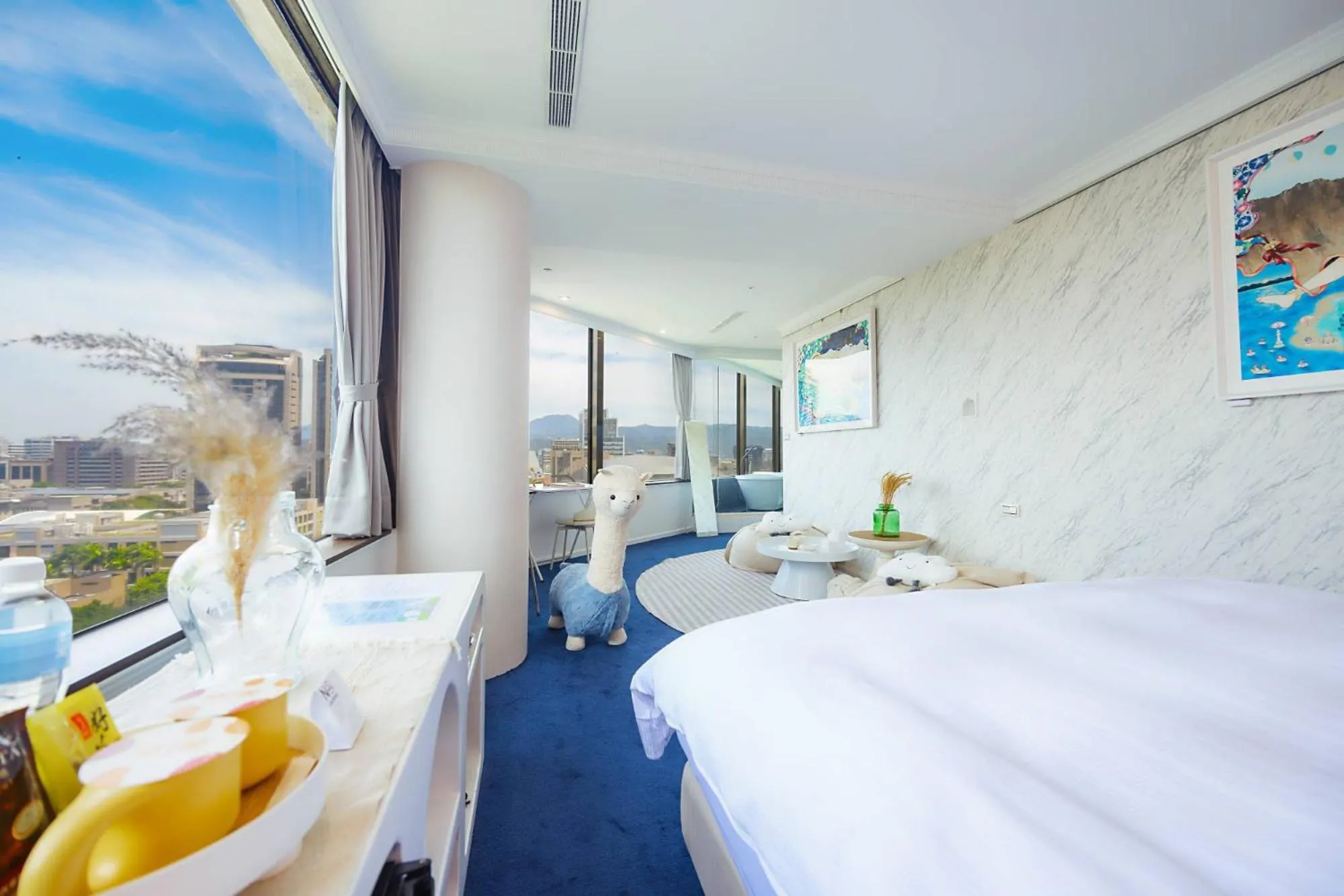 City view, Bed in 苓旅松山館 Lininn Tapei Arena