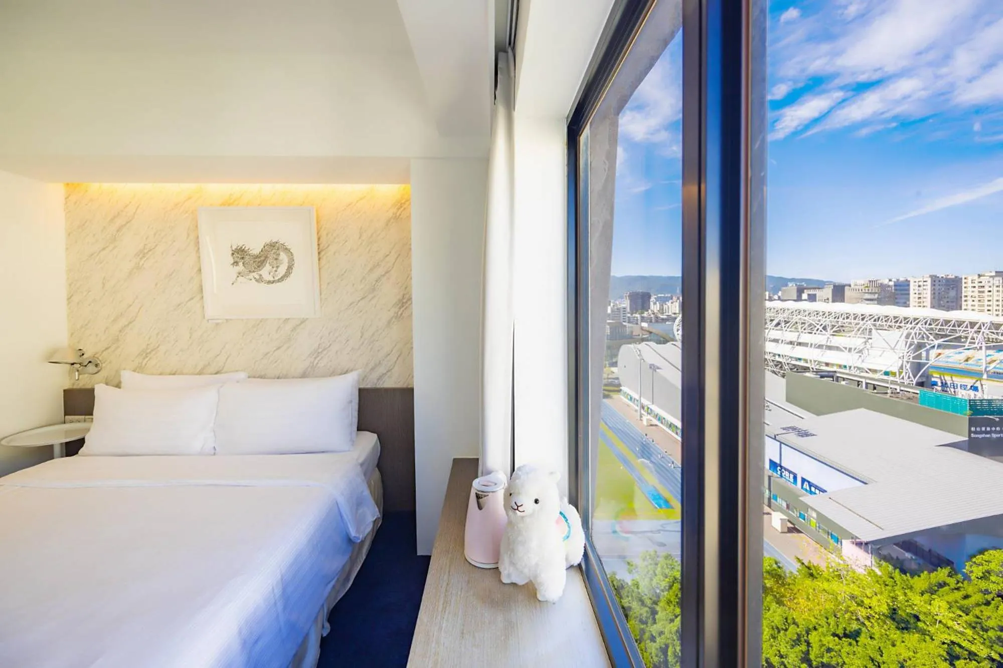 Bed in 苓旅松山館 Lininn Tapei Arena