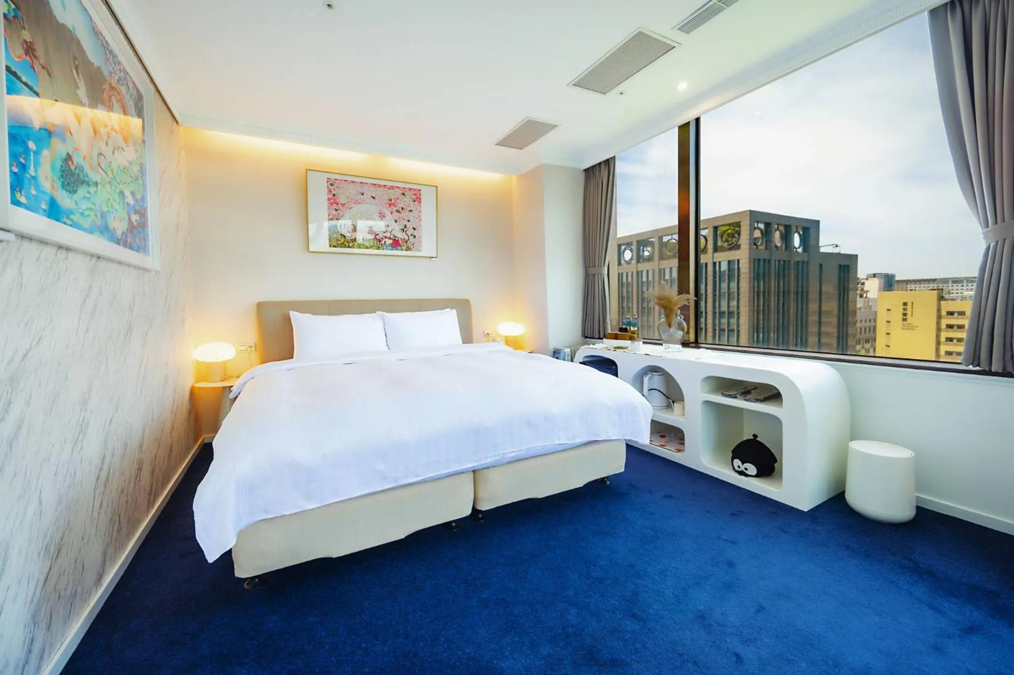City view, Bed in 苓旅松山館 Lininn Tapei Arena
