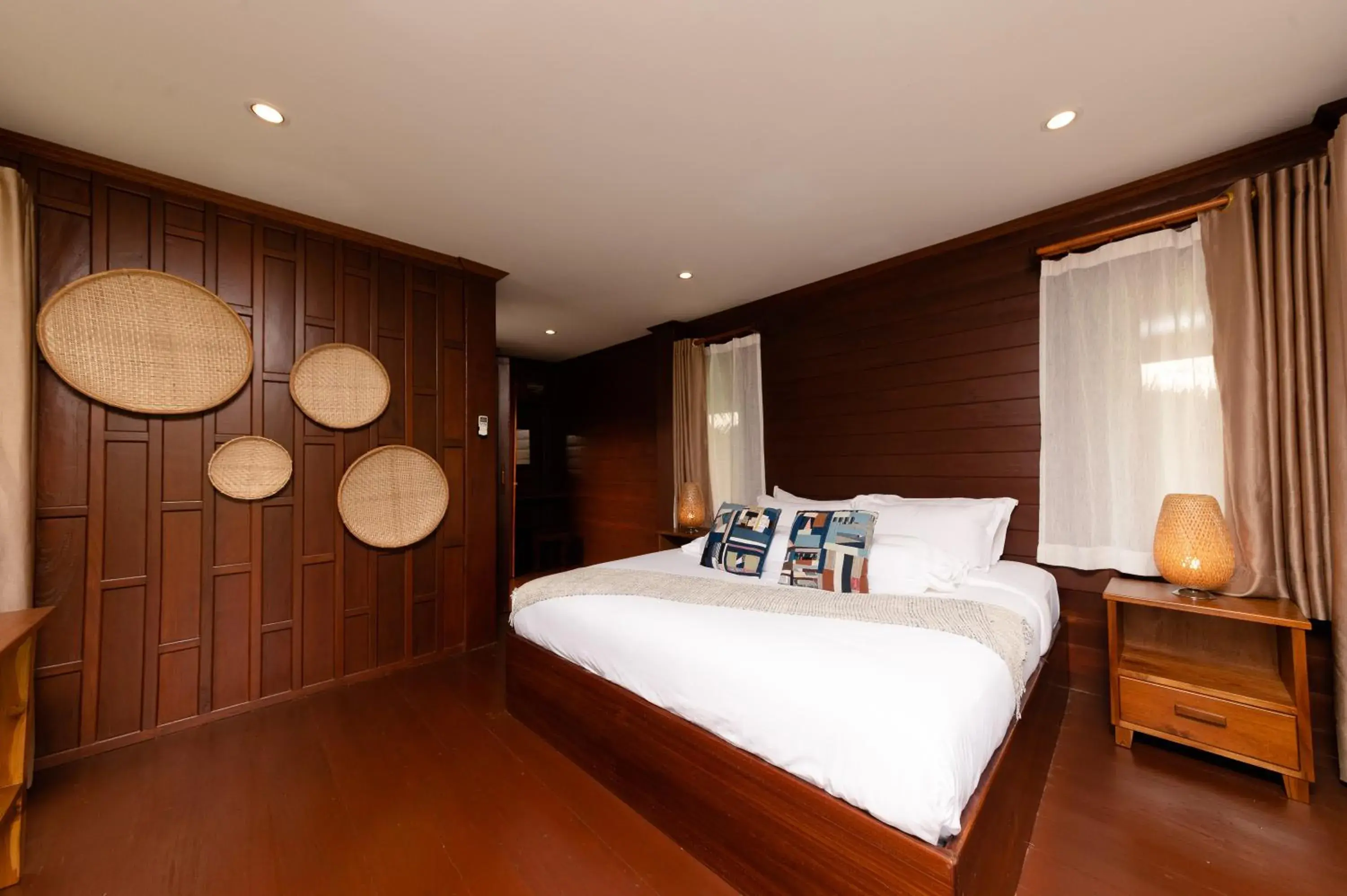 Bed in ViengTara VangVieng Resort Bed in ViengTara VangVieng Resort