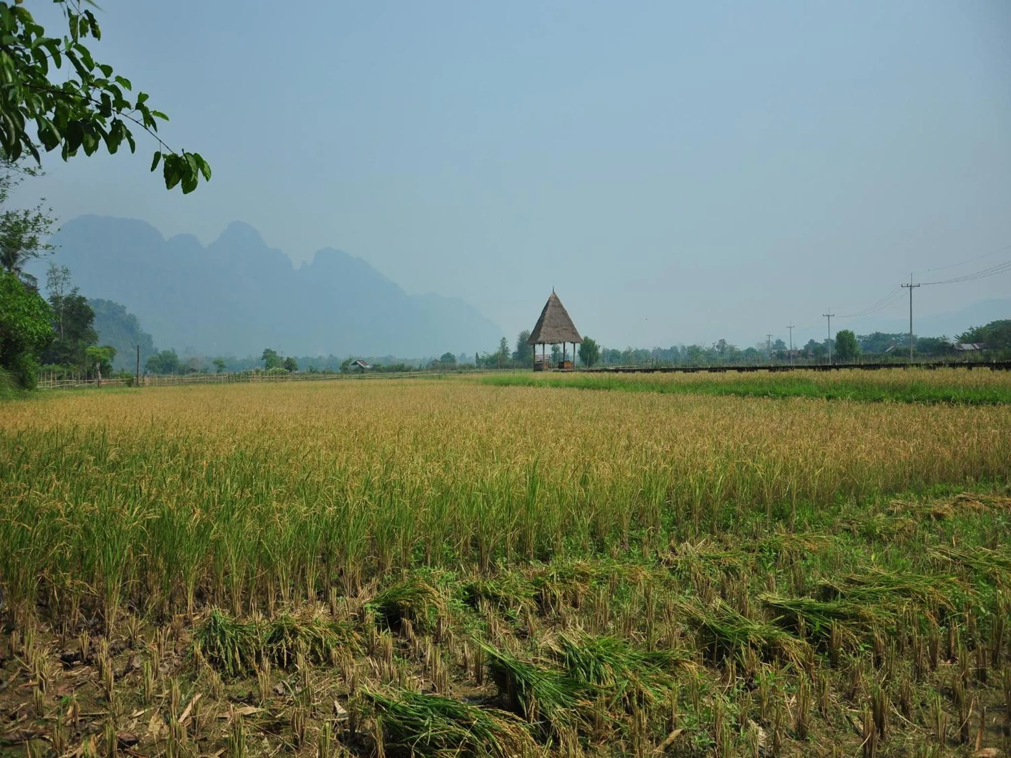 Natural landscape in ViengTara VangVieng Resort