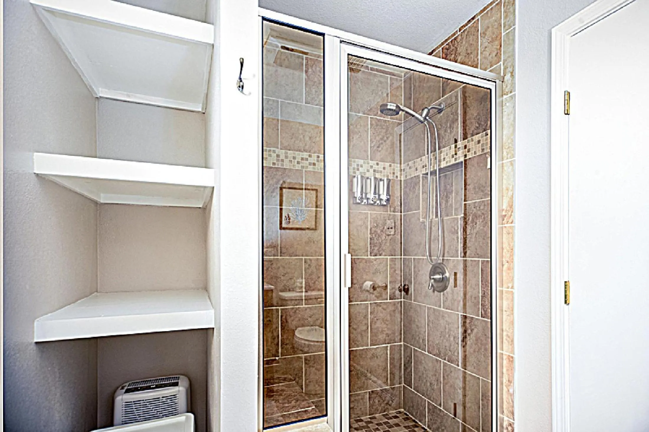 Shower in Bay Front Home with Spectacular Sunrise Views