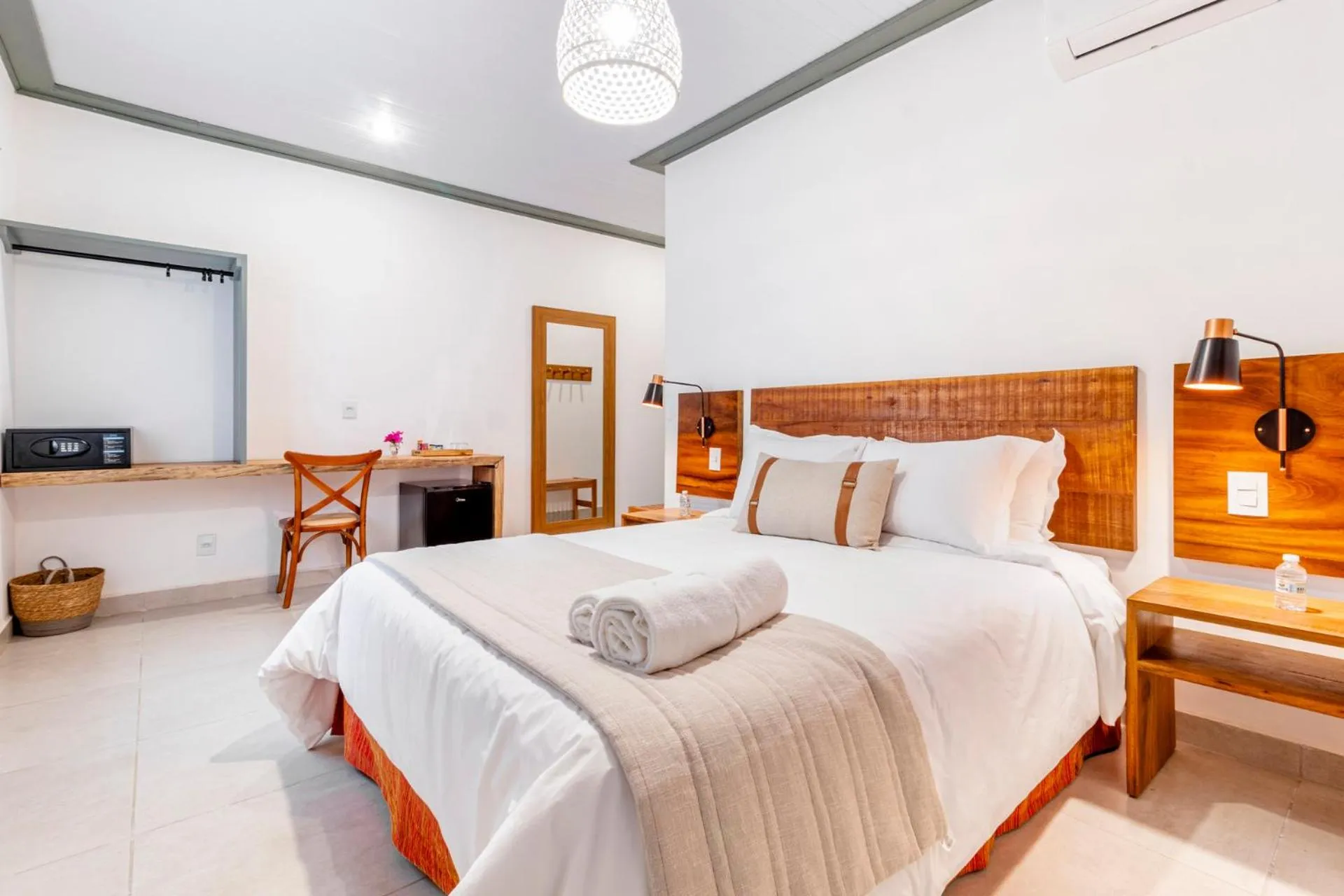 Bed in Limoeiro da Concórdia Hotel Fazenda de Charme