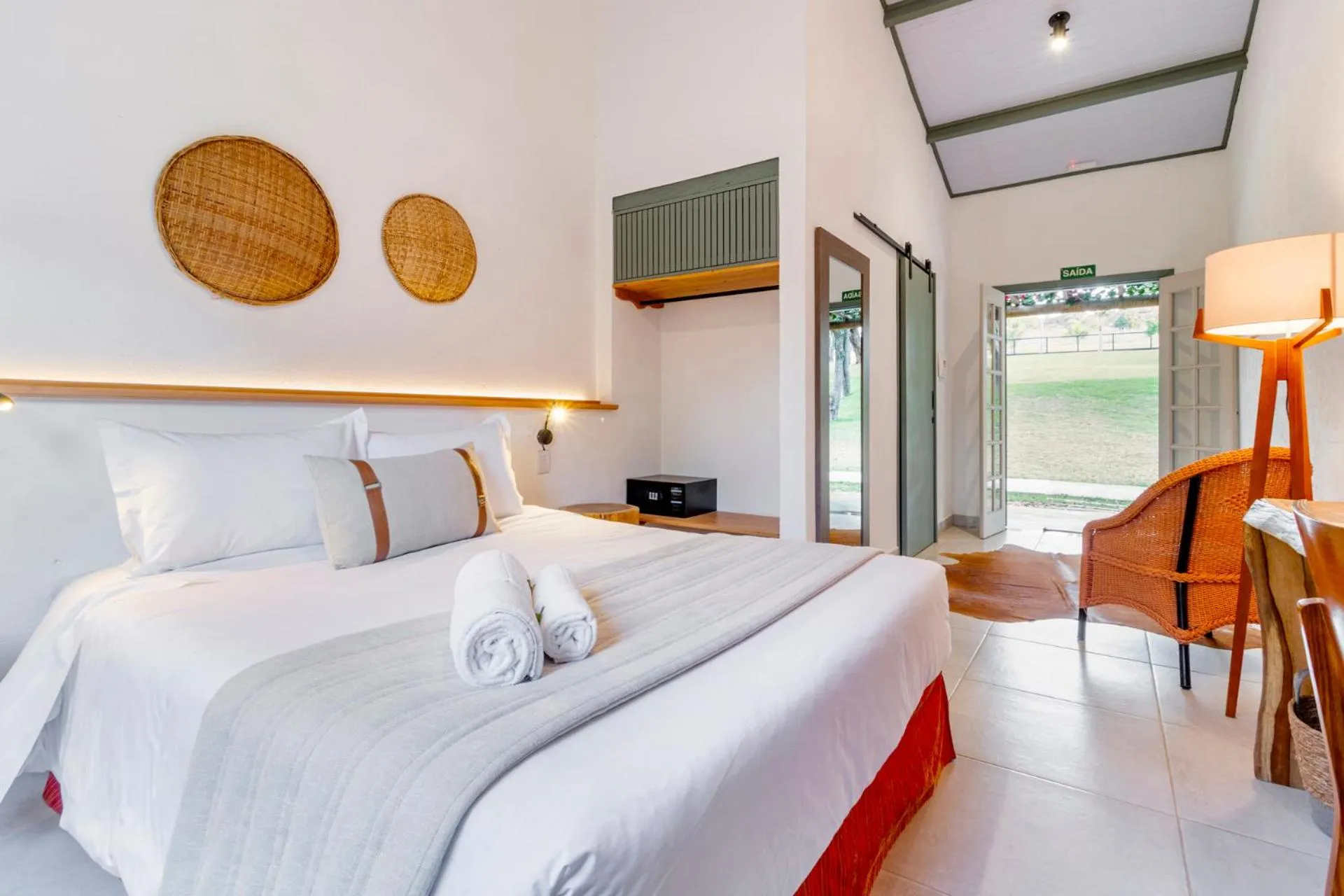 Bed in Limoeiro da Concórdia Hotel Fazenda de Charme