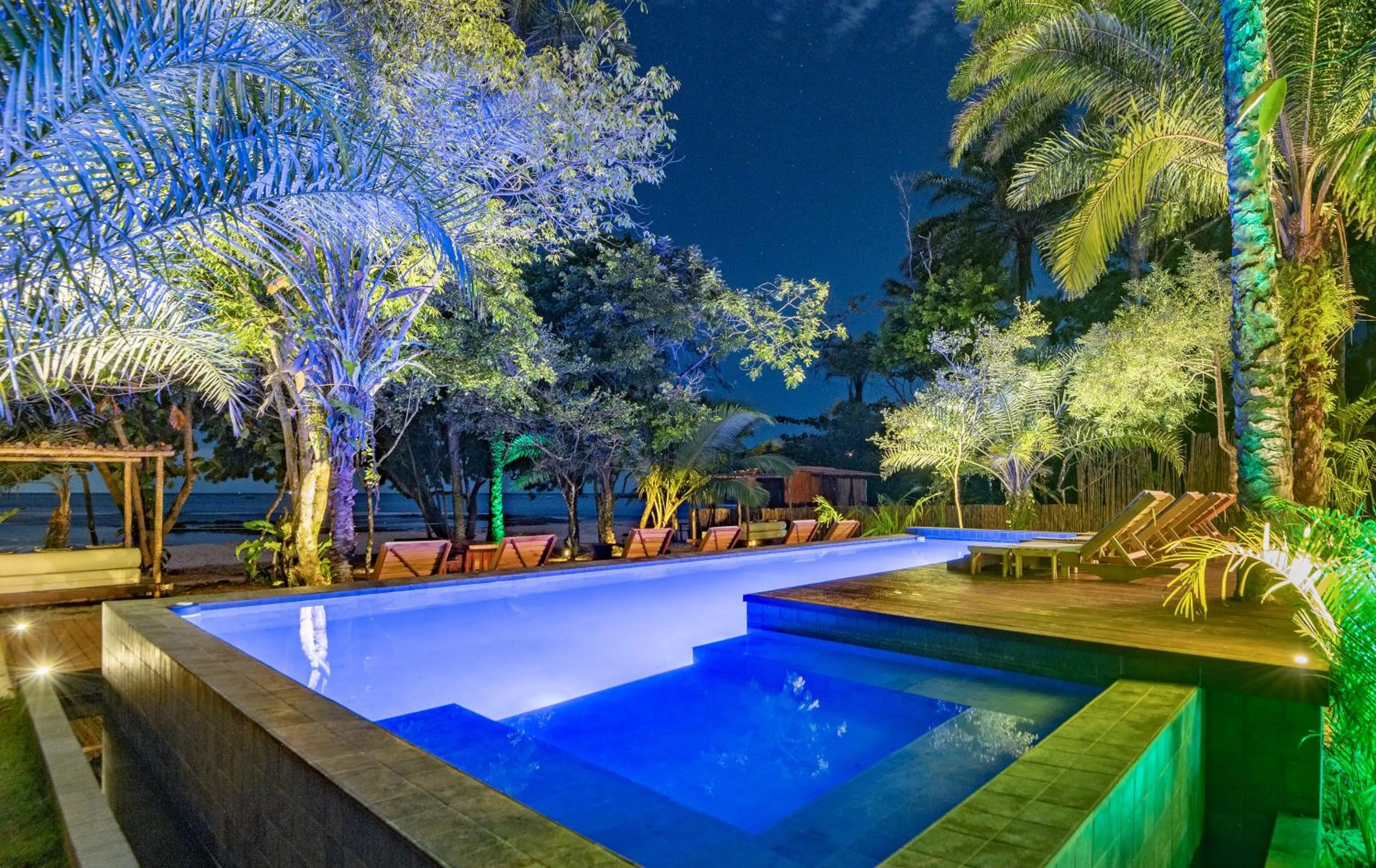 Pool view in Colibri Beach Villas