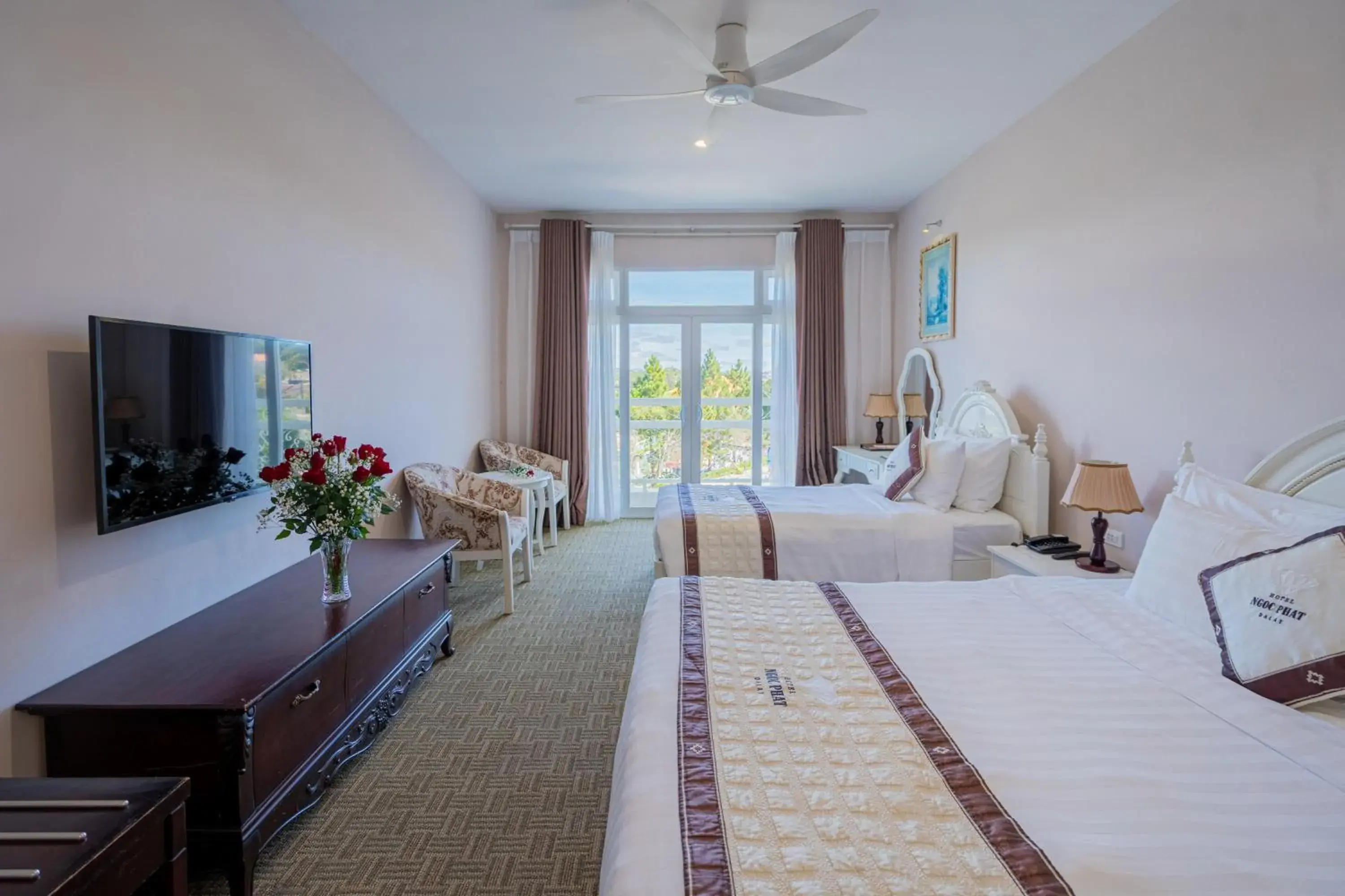 Photo of the whole room, Bed in Ngoc Phat Dalat Hotel Photo of the whole room, Bed in Ngoc Phat Dalat Hotel