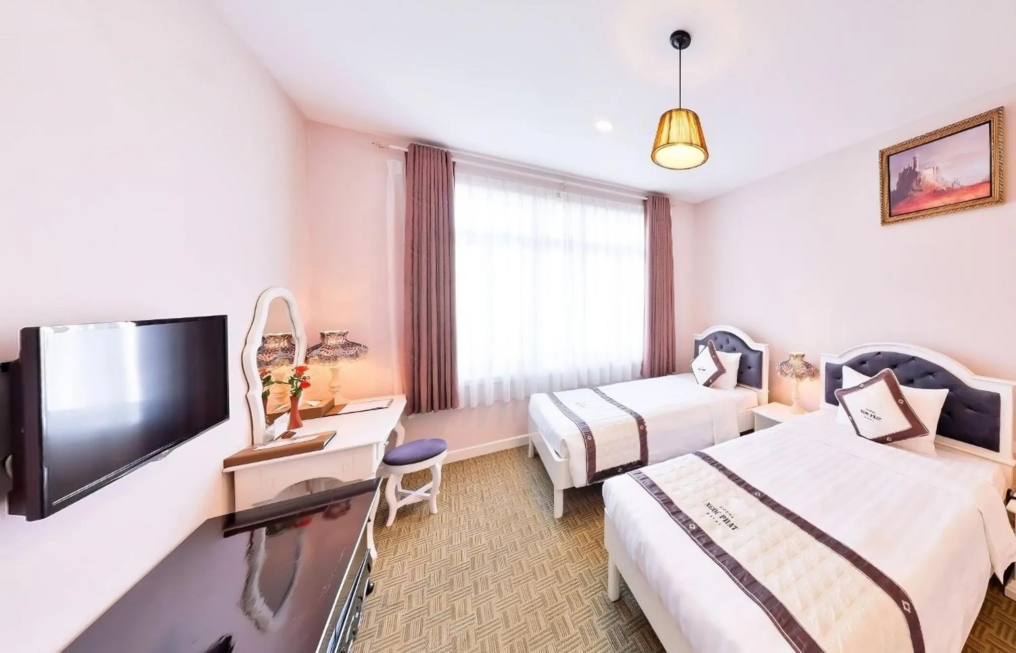 Bedroom, Bed in Ngoc Phat Dalat Hotel