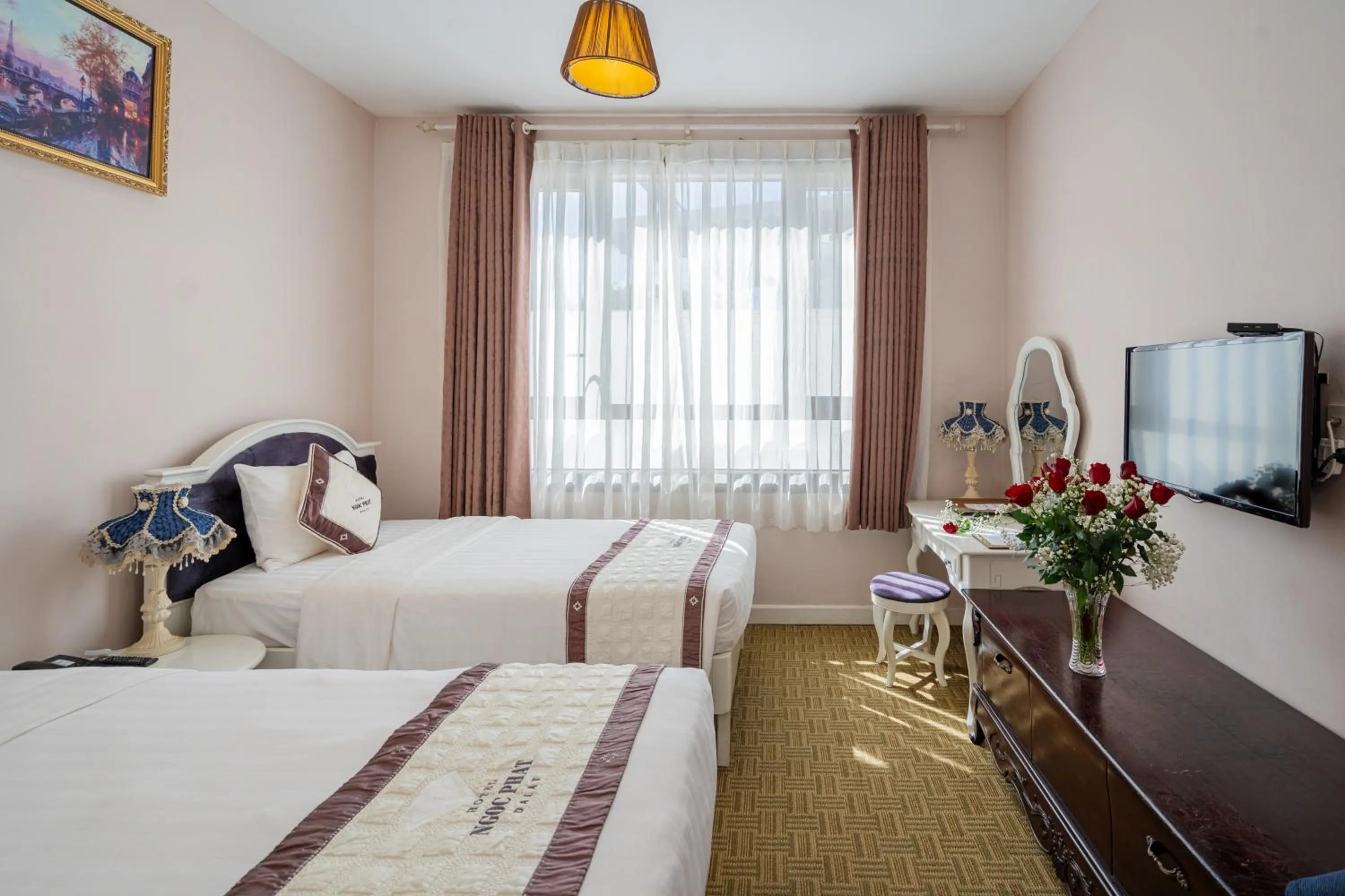 Photo of the whole room, Bed in Ngoc Phat Dalat Hotel