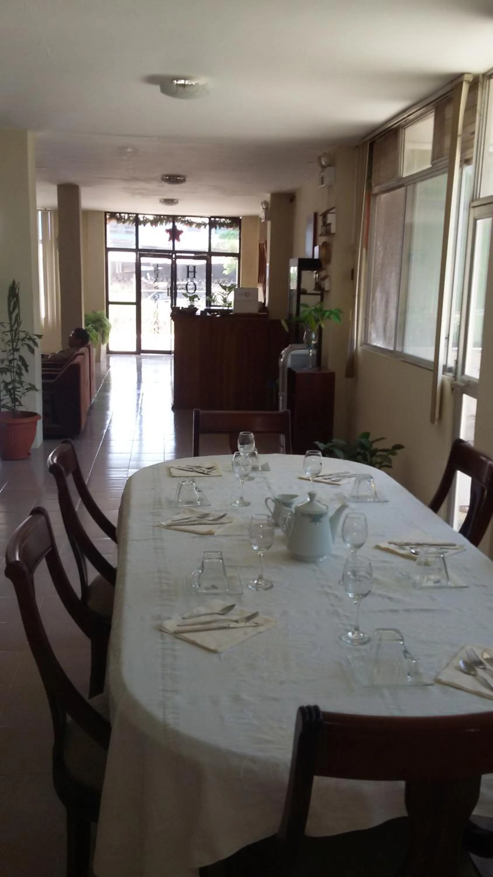 Dining area in Hotel Islas Galapagos