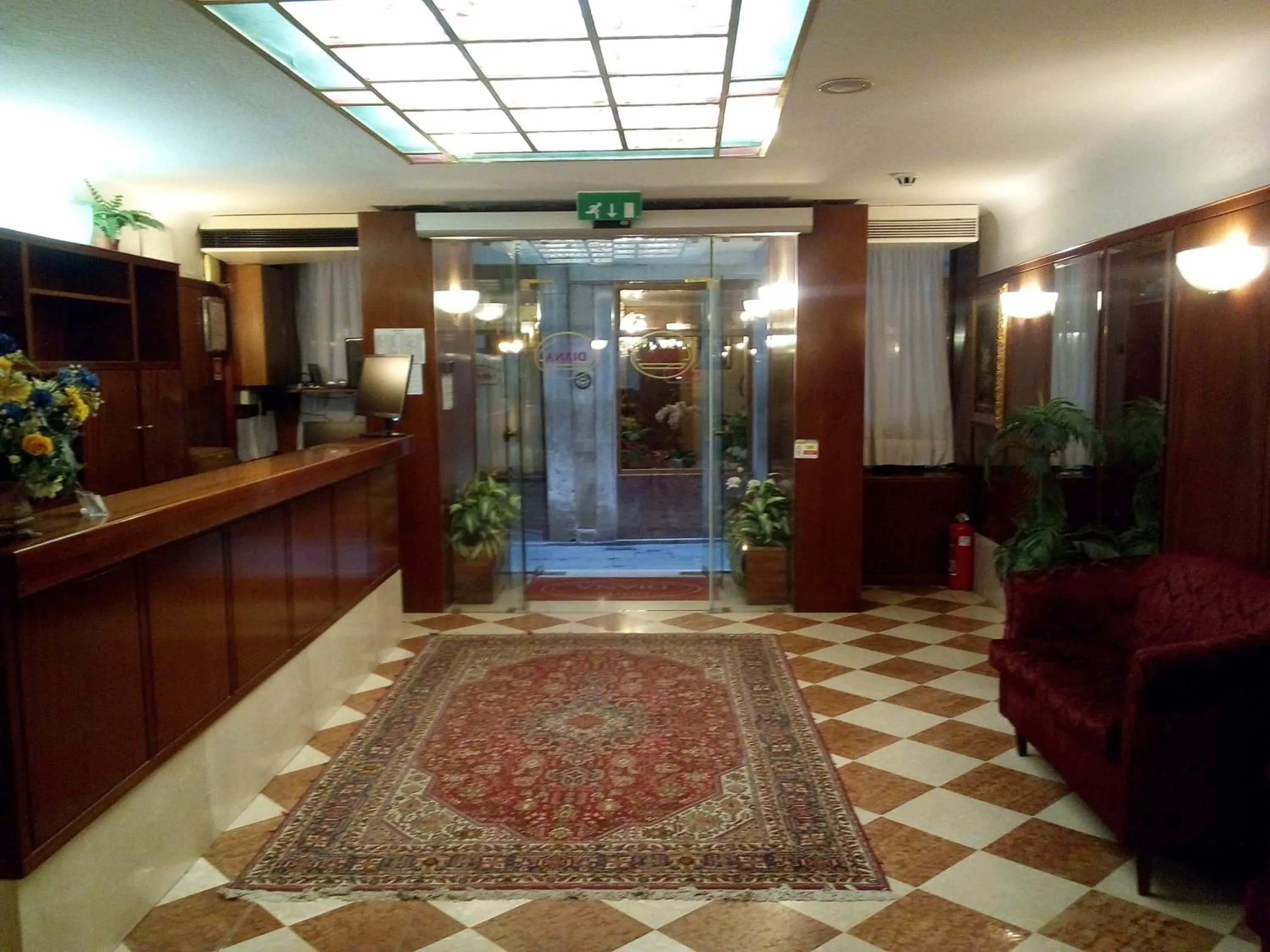 Lobby or reception in Hotel Diana