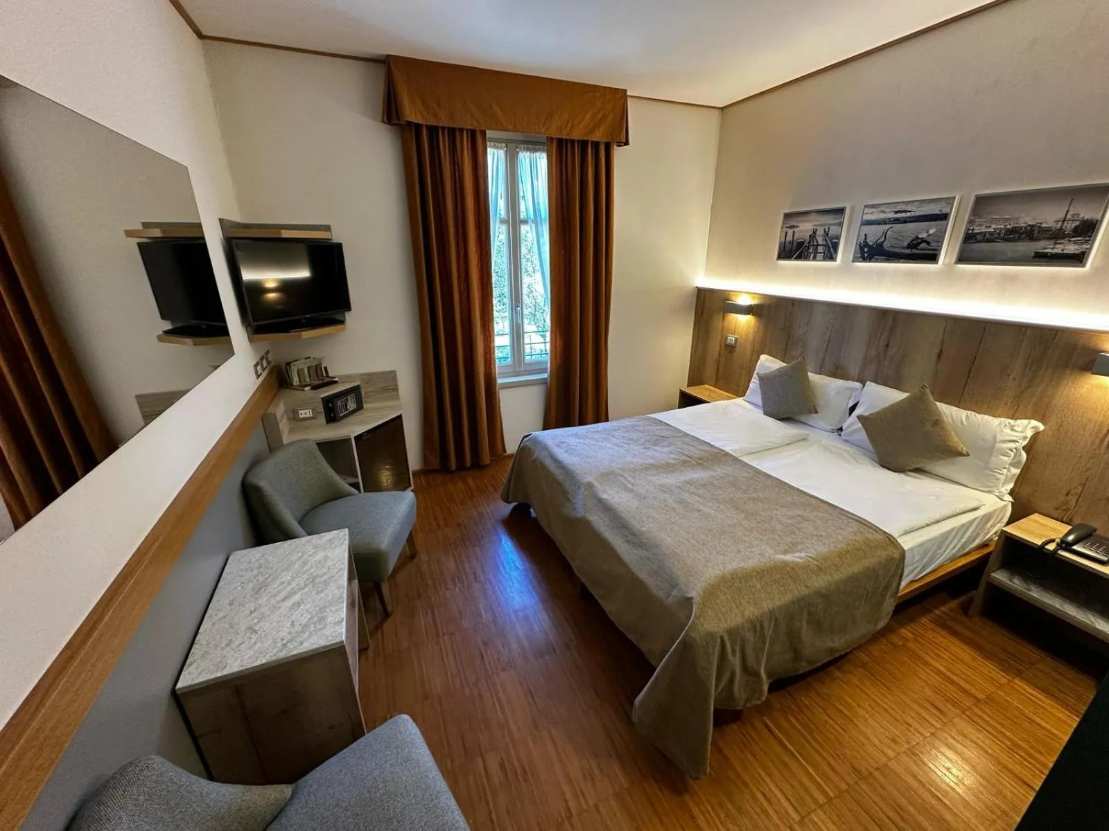 Bed in Hotel Cortese