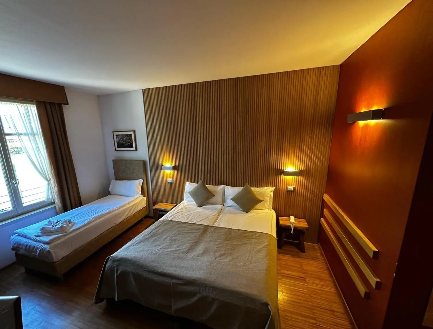 Bed in Hotel Cortese