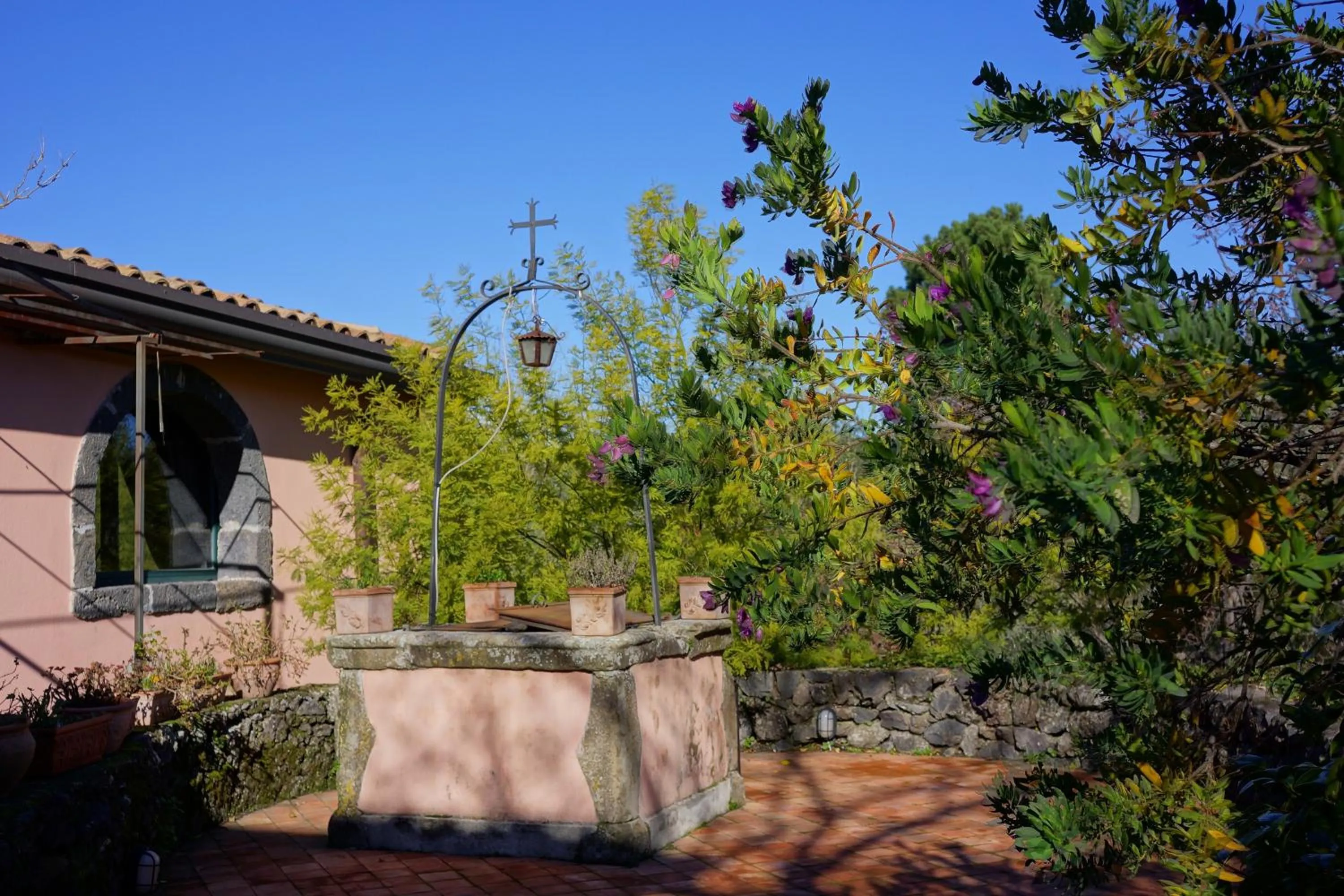 Garden in Bed and Breakfast Il Glicine