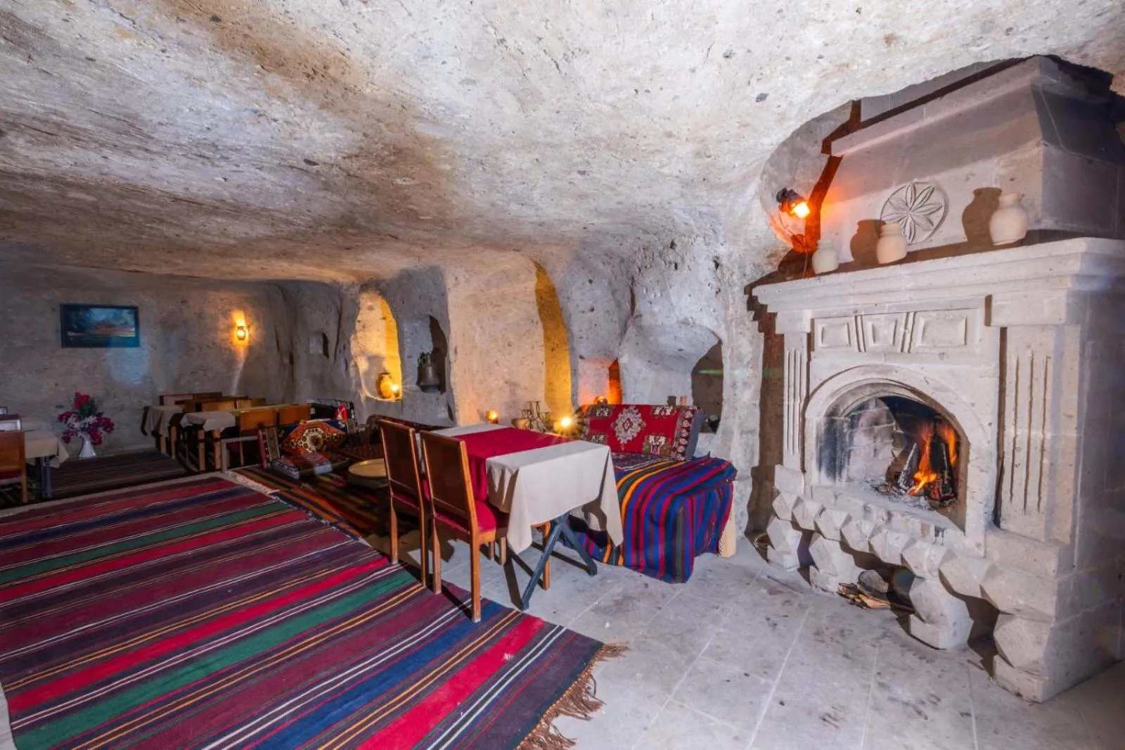 Restaurant/places to eat, Bed in Kapadokya Ihlara Konakları Otel Antik Konaklar