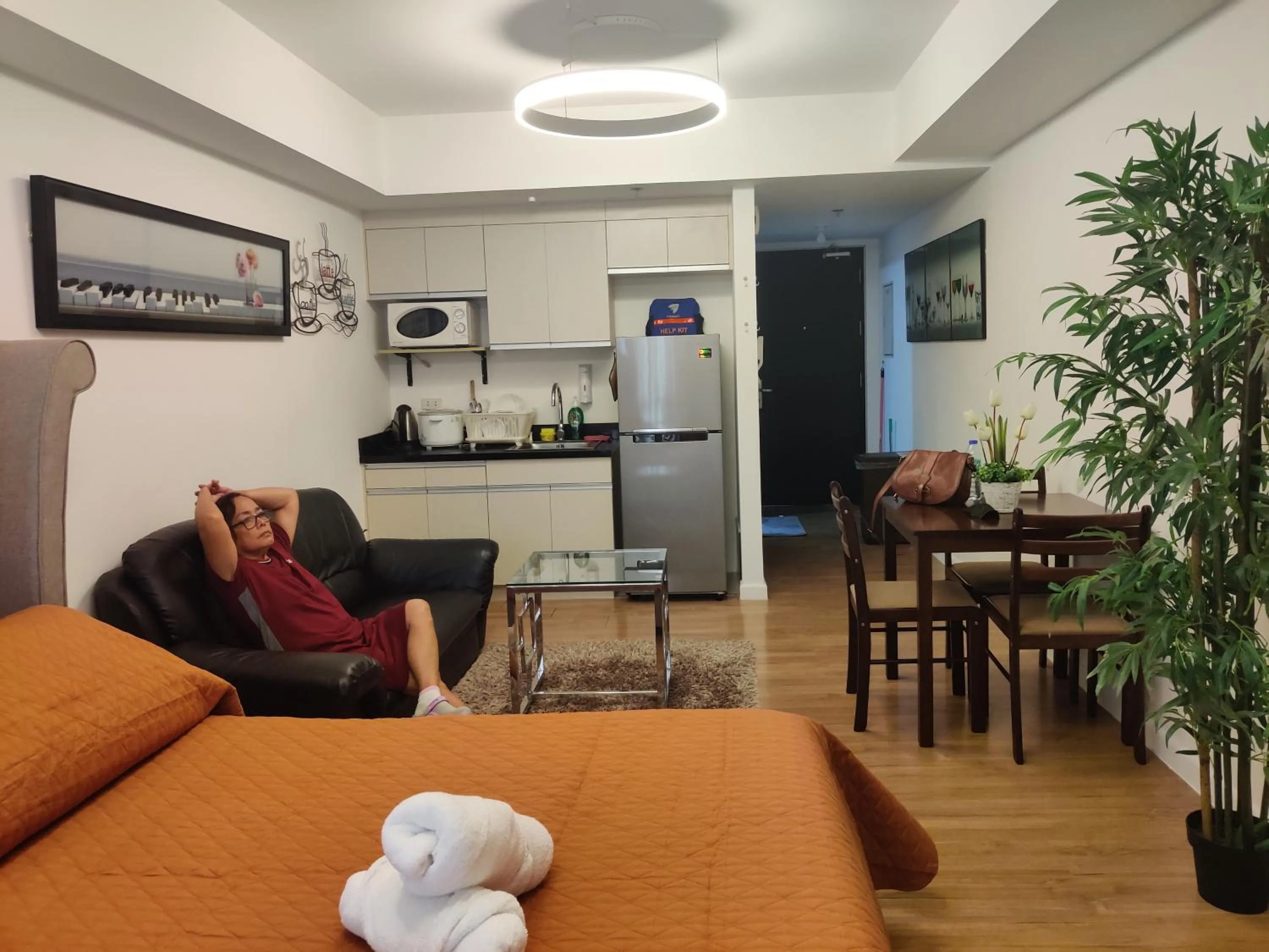 Living room in Abreeza Condo T2-2820