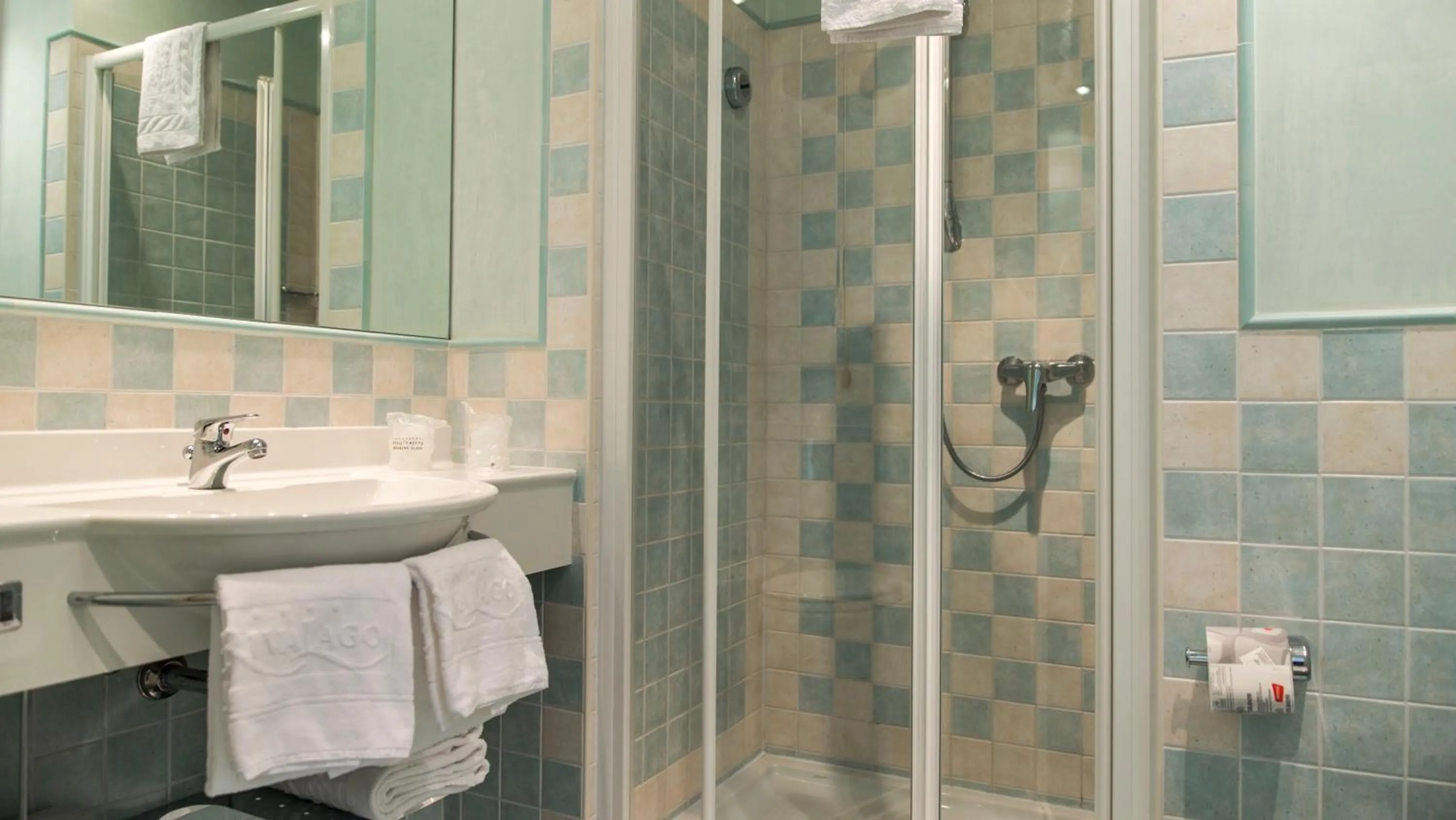 Bathroom in Hotel Rivalago