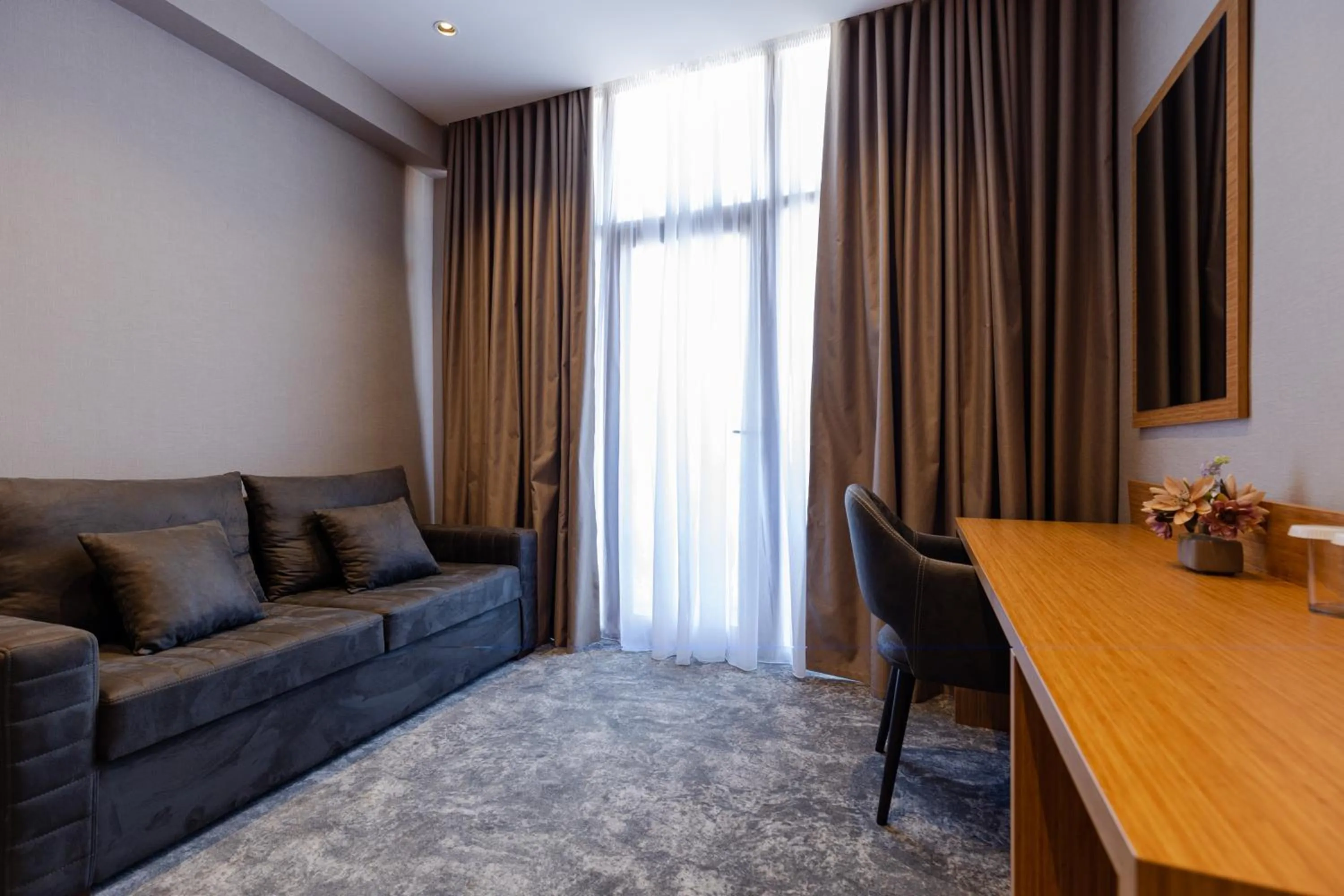 Seating area in Hotel Monarch