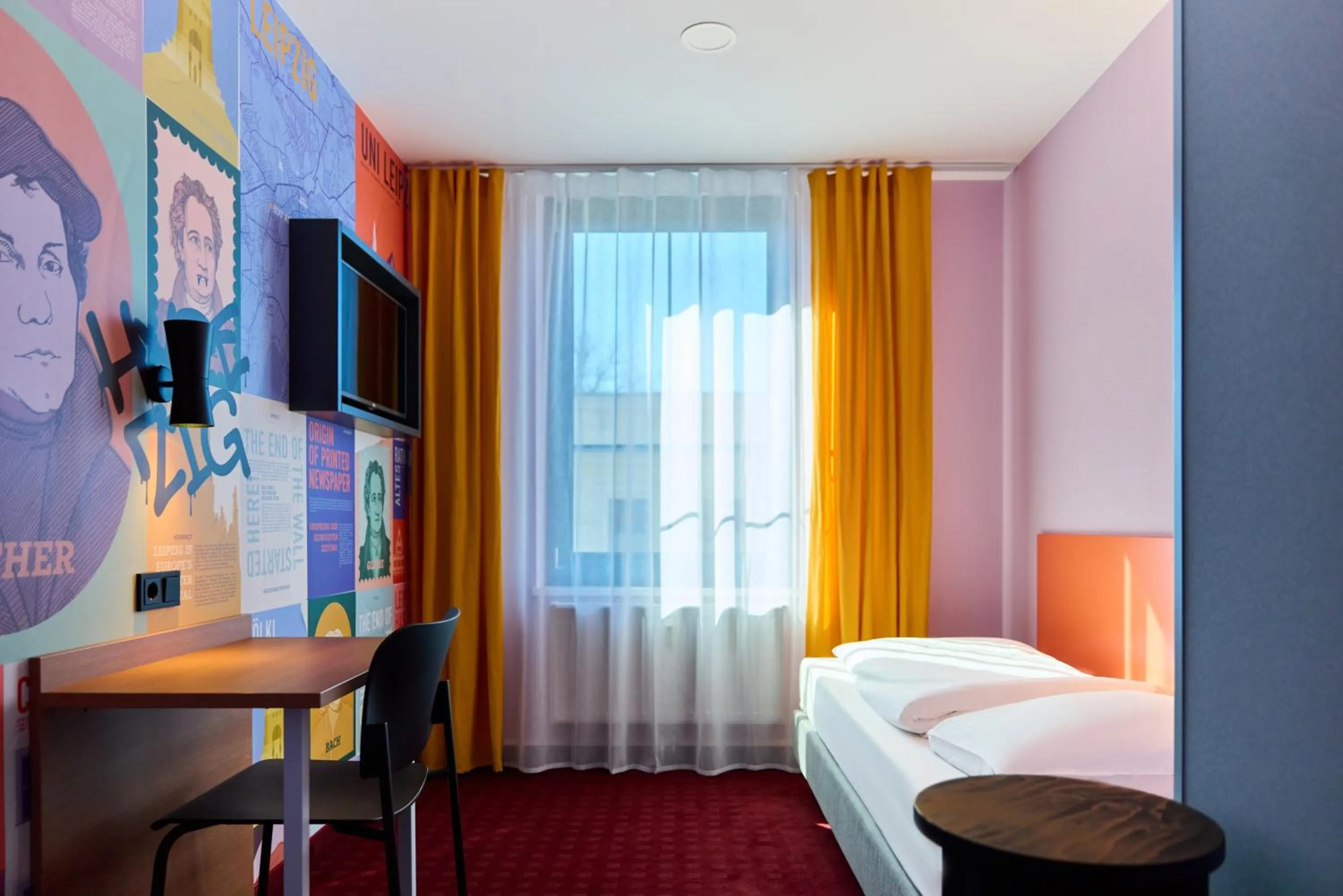 Bed in McDreams Hotel Leipzig