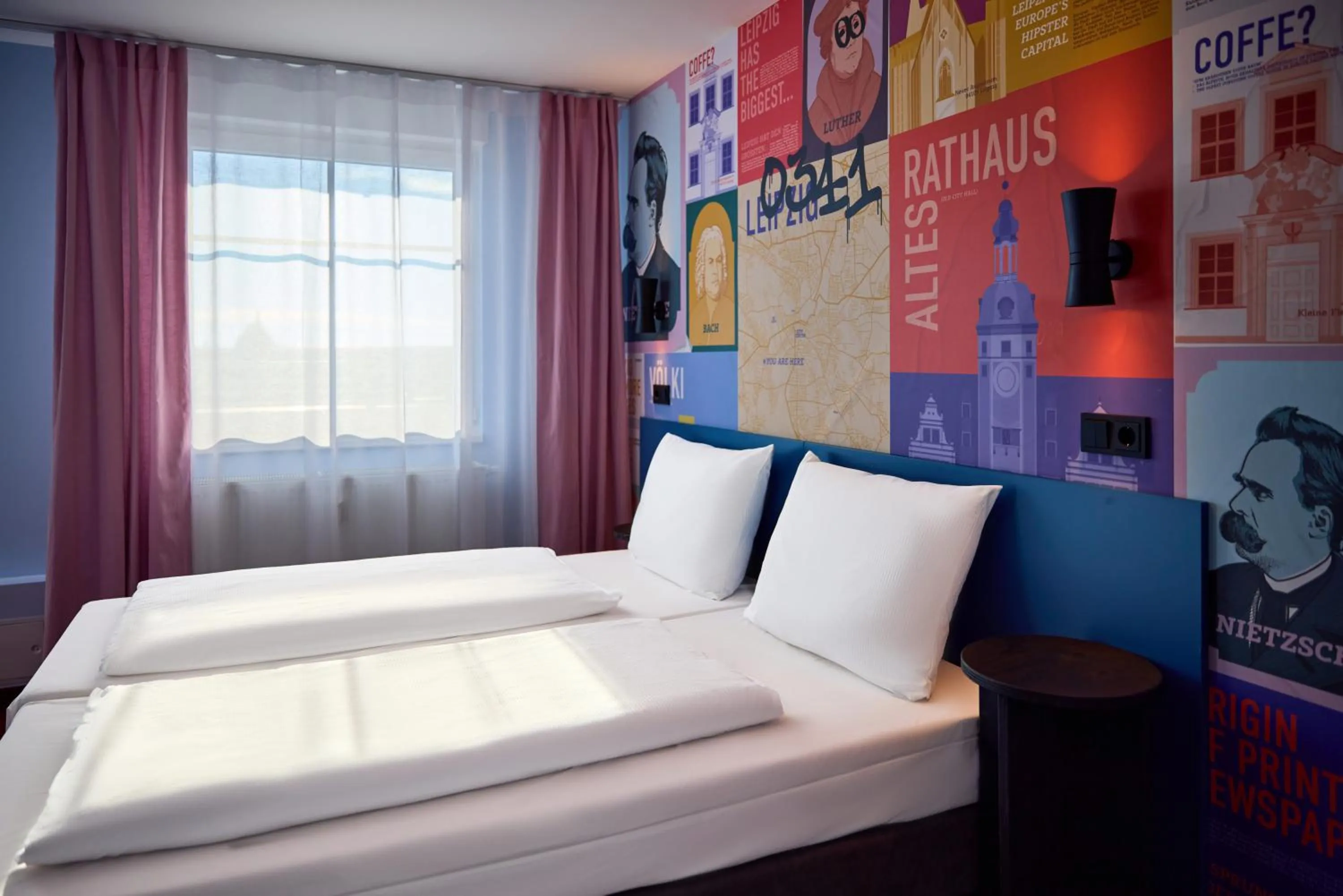 Bed in McDreams Hotel Leipzig