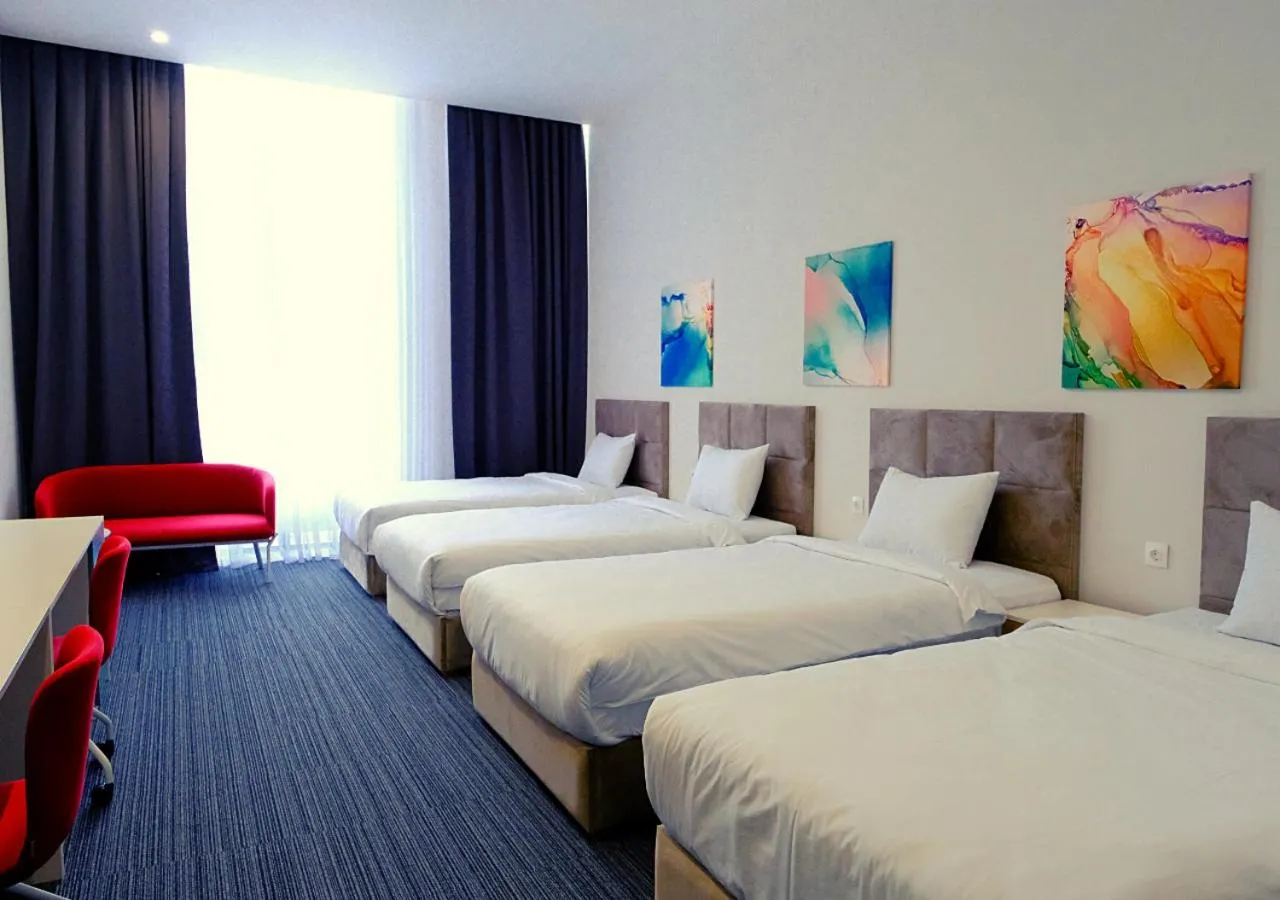 Bed in ADD Hotel Almaty