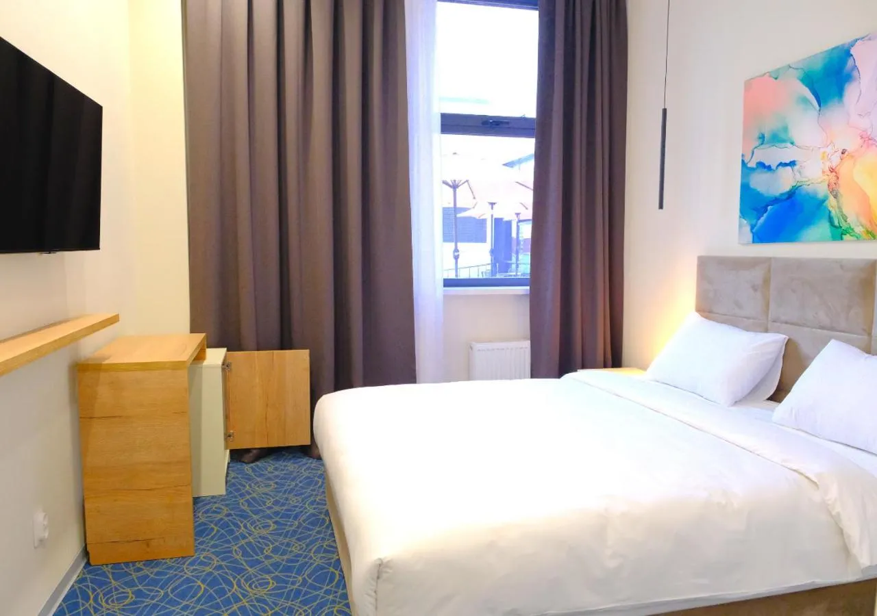 Bed in ADD Hotel Almaty