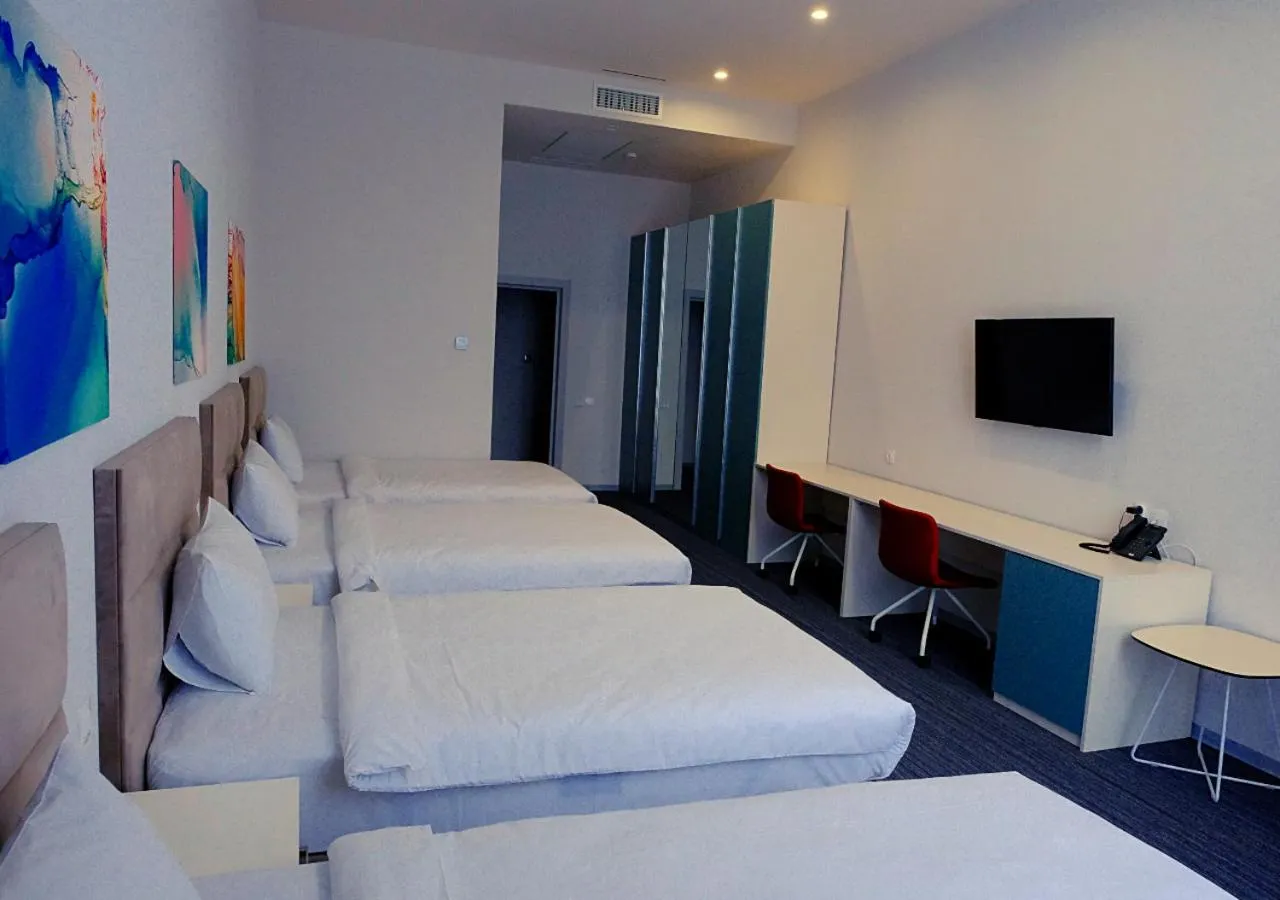 Photo of the whole room, Bed in ADD Hotel Almaty